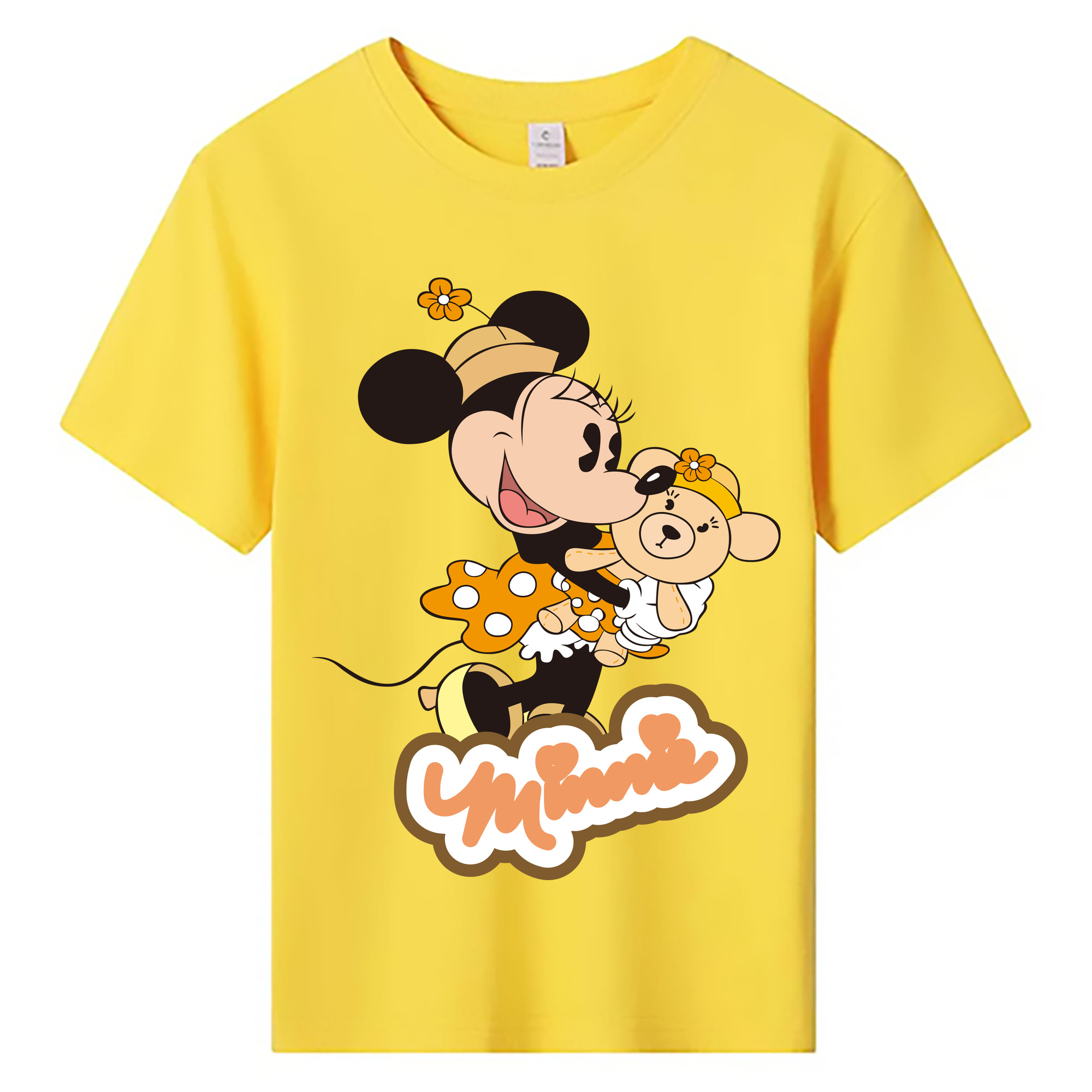ミッキーマウス Mickey Mouse 綿100％キッズTシャツ（フロントプリント）