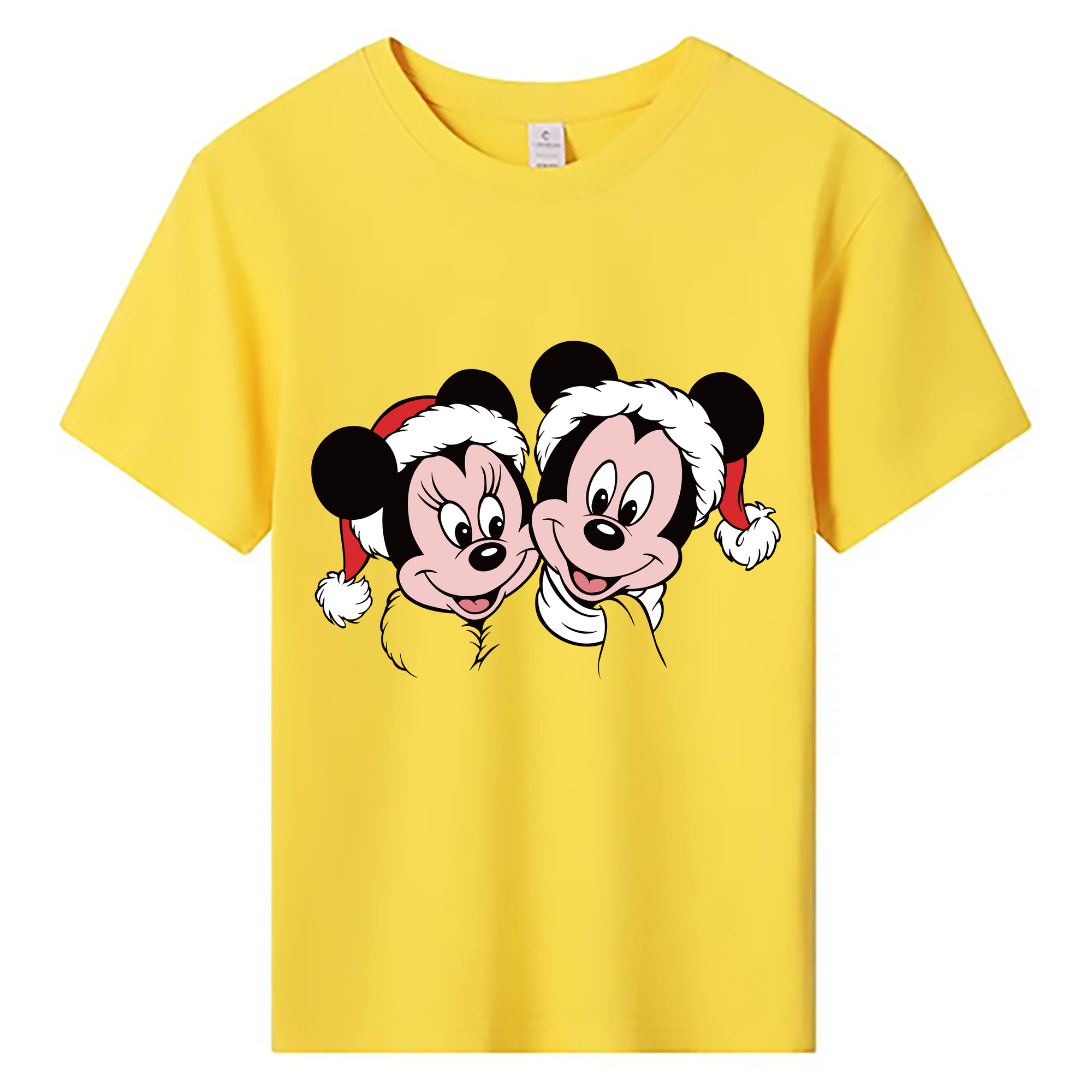 ミッキーマウス Mickey Mouse 綿100％キッズTシャツ（フロントプリント）