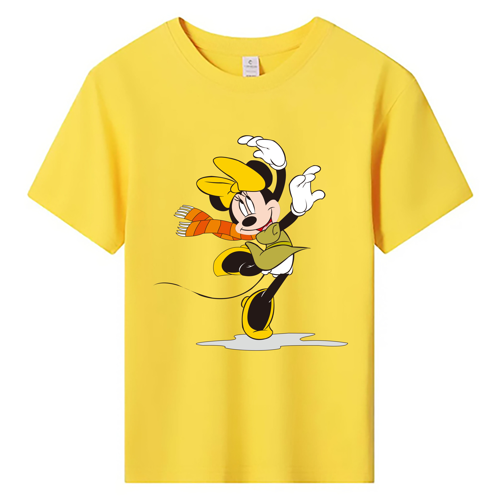 ミッキーマウス Mickey Mouse 綿100％キッズTシャツ（フロントプリント）
