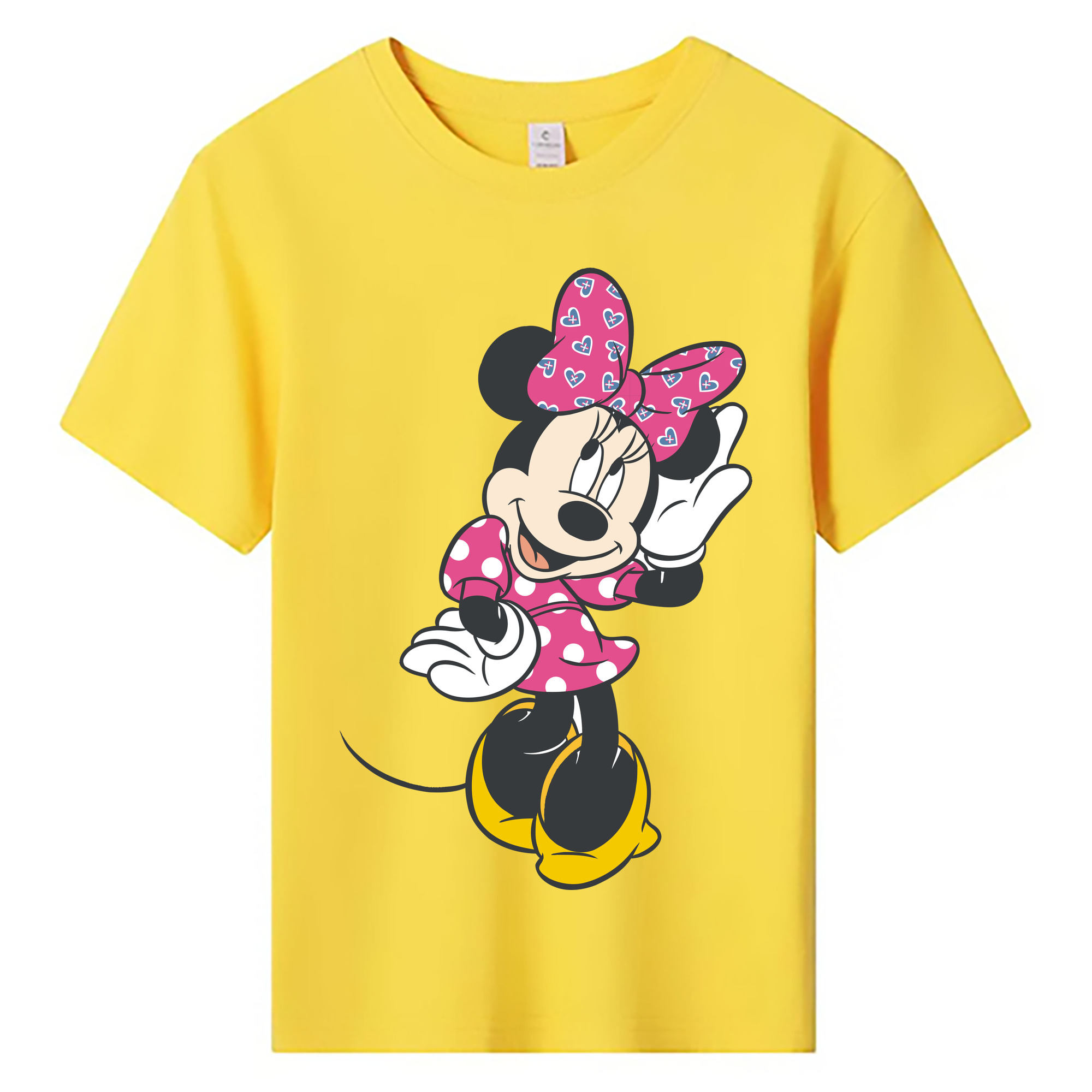 ミッキーマウス Mickey Mouse 綿100％キッズTシャツ（フロントプリント）