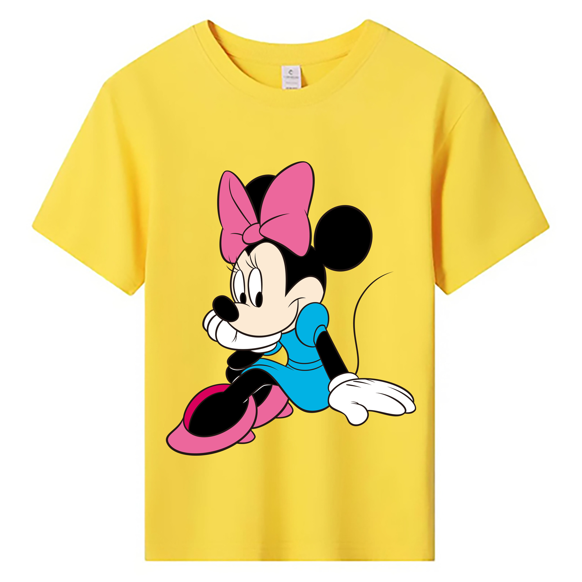 ミッキーマウス Mickey Mouse 綿100％キッズTシャツ（フロントプリント）
