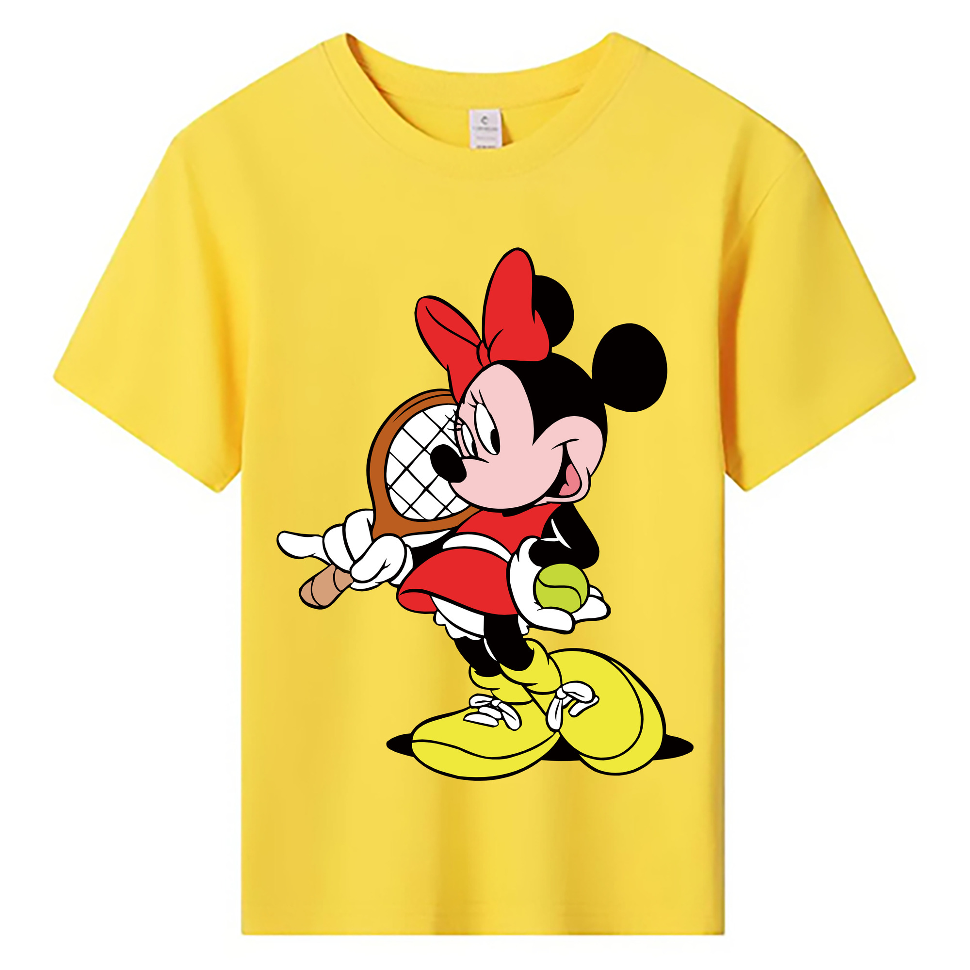 ミッキーマウス Mickey Mouse 綿100％キッズTシャツ（フロントプリント）