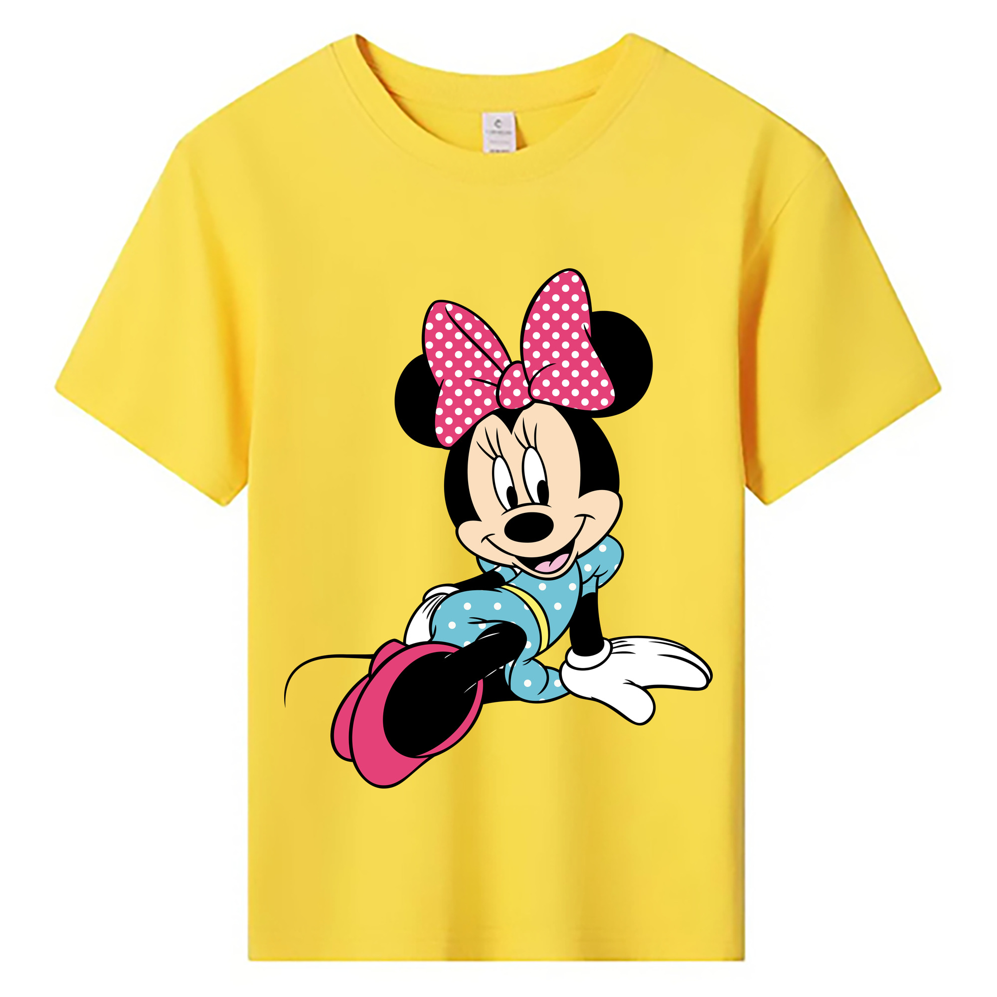 ミッキーマウス Mickey Mouse 綿100％キッズTシャツ（フロントプリント）
