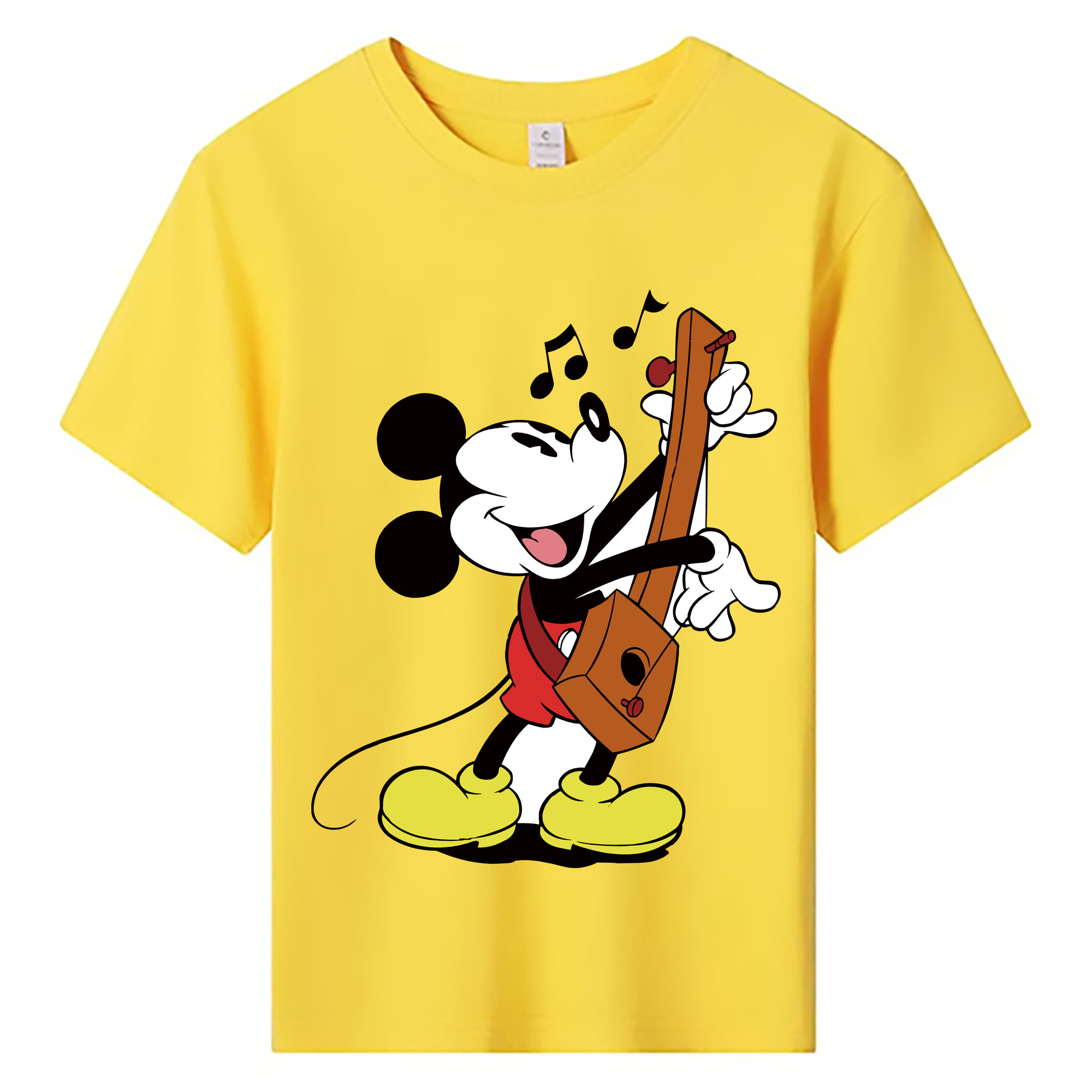 ミッキーマウス Mickey Mouse 綿100％キッズTシャツ（フロントプリント）
