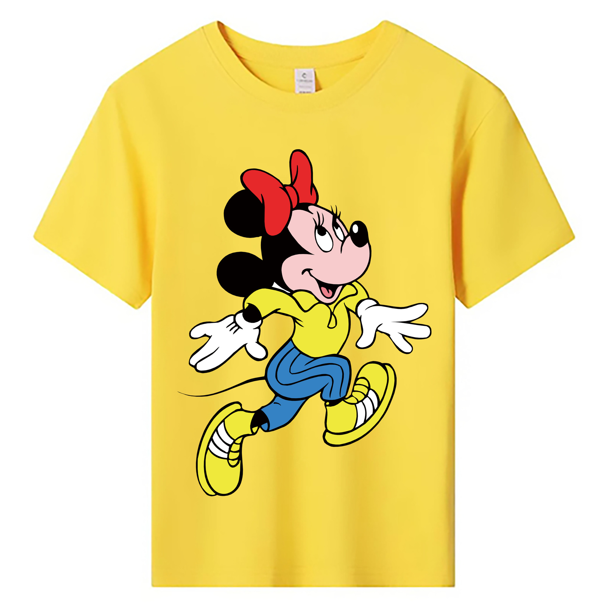 ミッキーマウス Mickey Mouse 綿100％キッズTシャツ（フロントプリント）