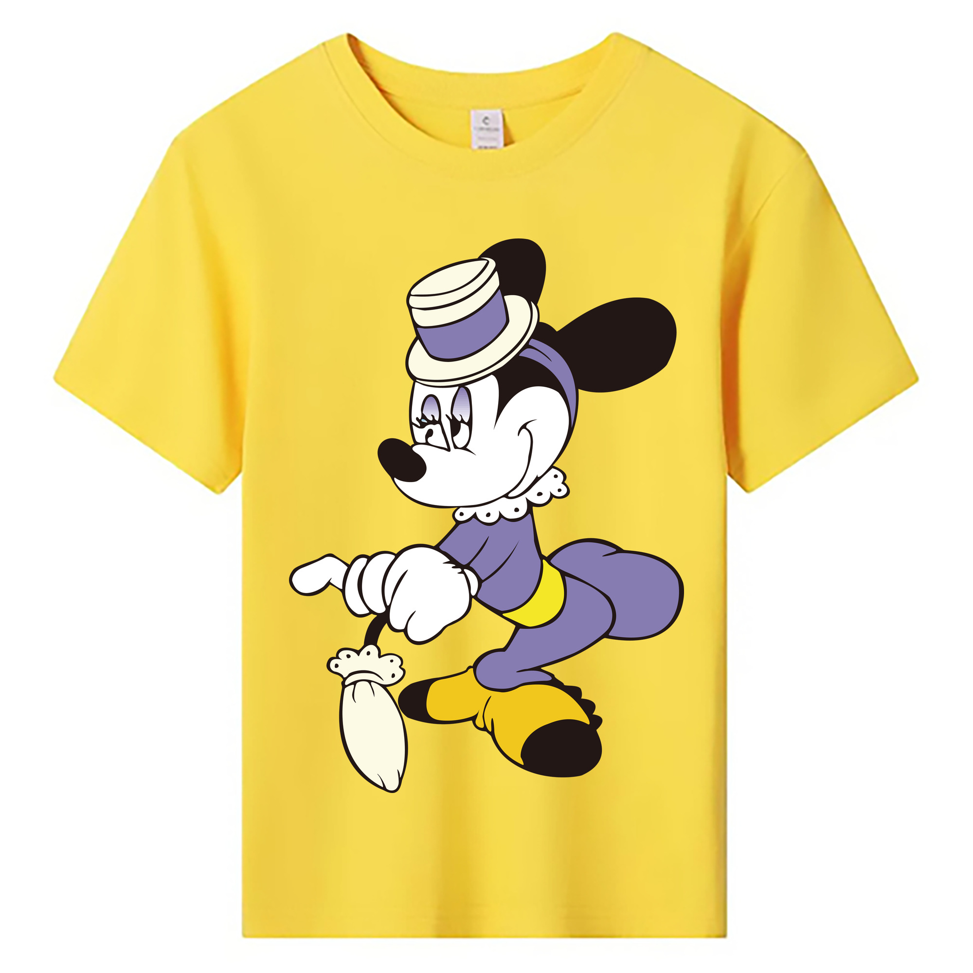 ミッキーマウス Mickey Mouse 綿100％キッズTシャツ（フロントプリント）