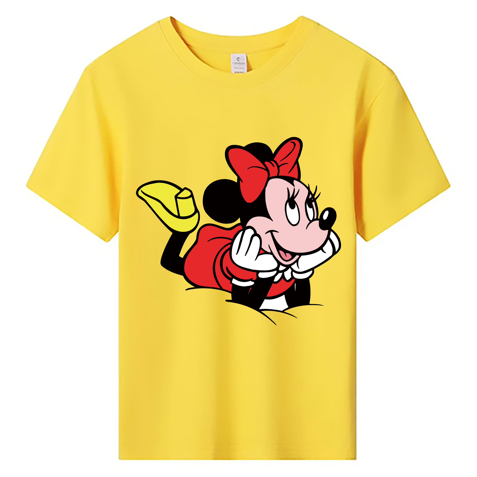 ミッキーマウス Mickey Mouse 綿100％キッズTシャツ（フロントプリント）