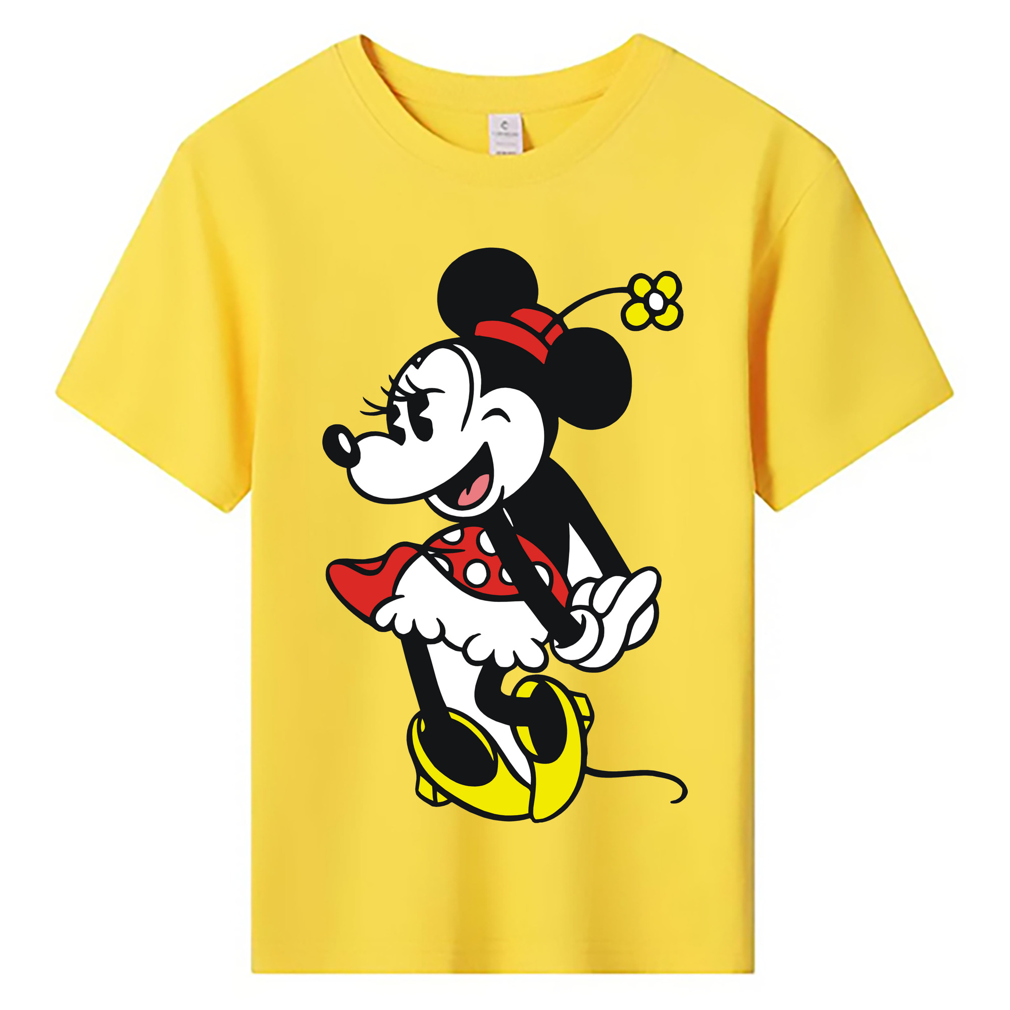 ミッキーマウス Mickey Mouse 綿100％キッズTシャツ（フロントプリント）