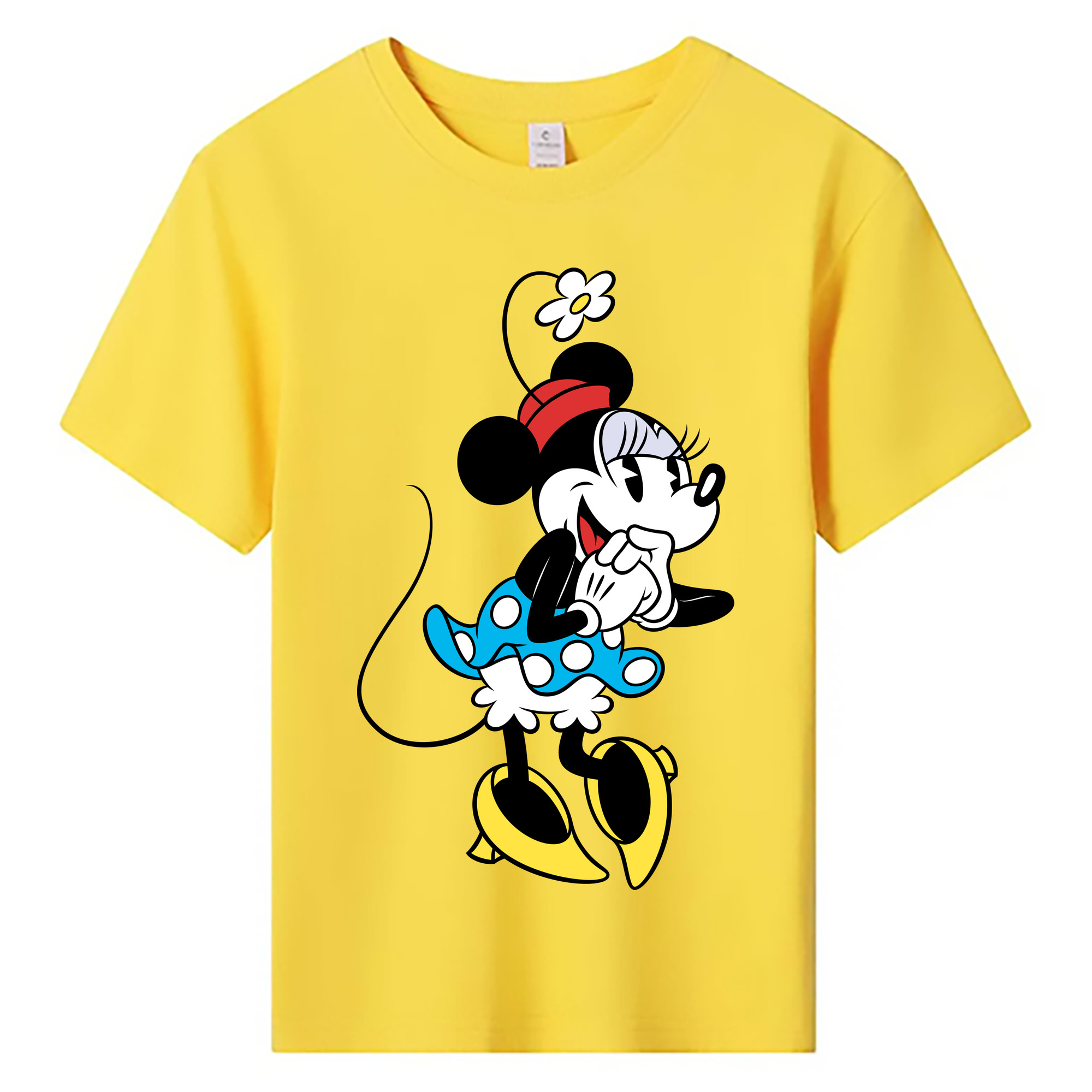 ミッキーマウス Mickey Mouse 綿100％キッズTシャツ（フロントプリント）