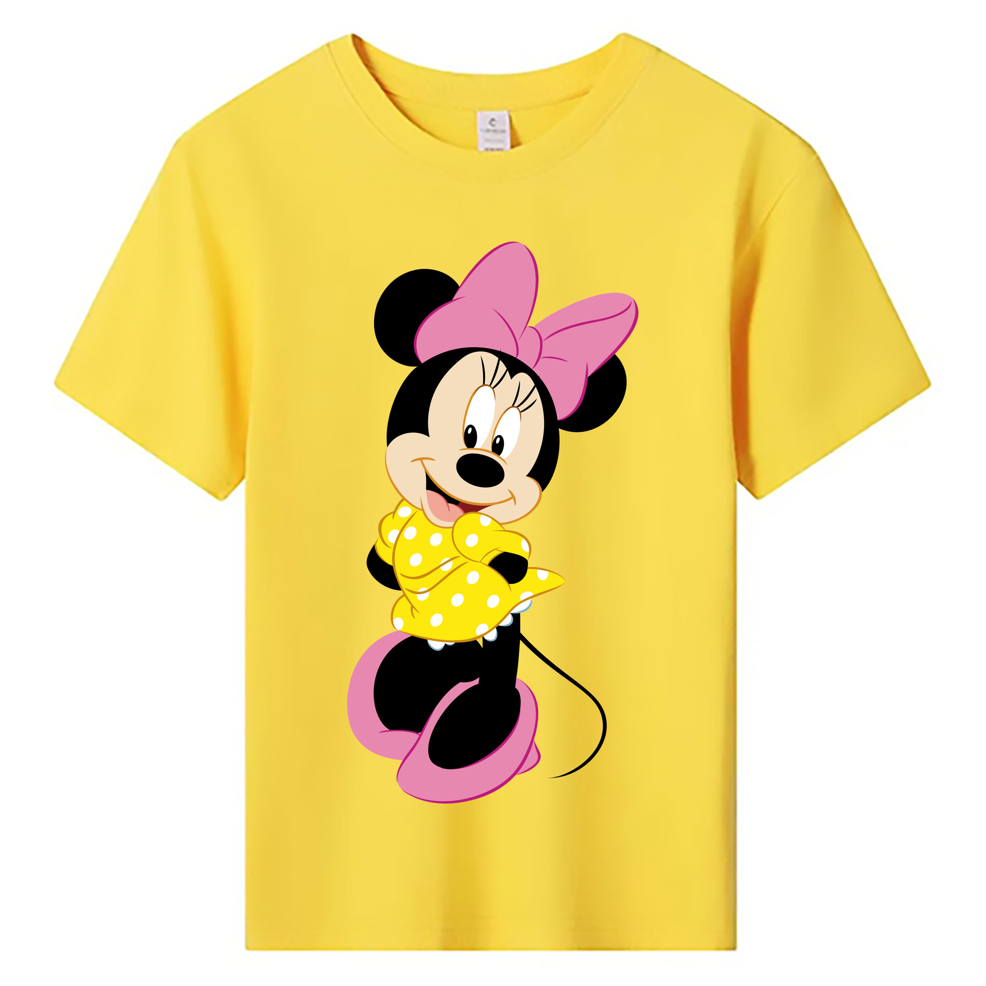 （画像用） ミッキーマウス Mickey Mouse 綿100％キッズTシャツ（フロントプリント）