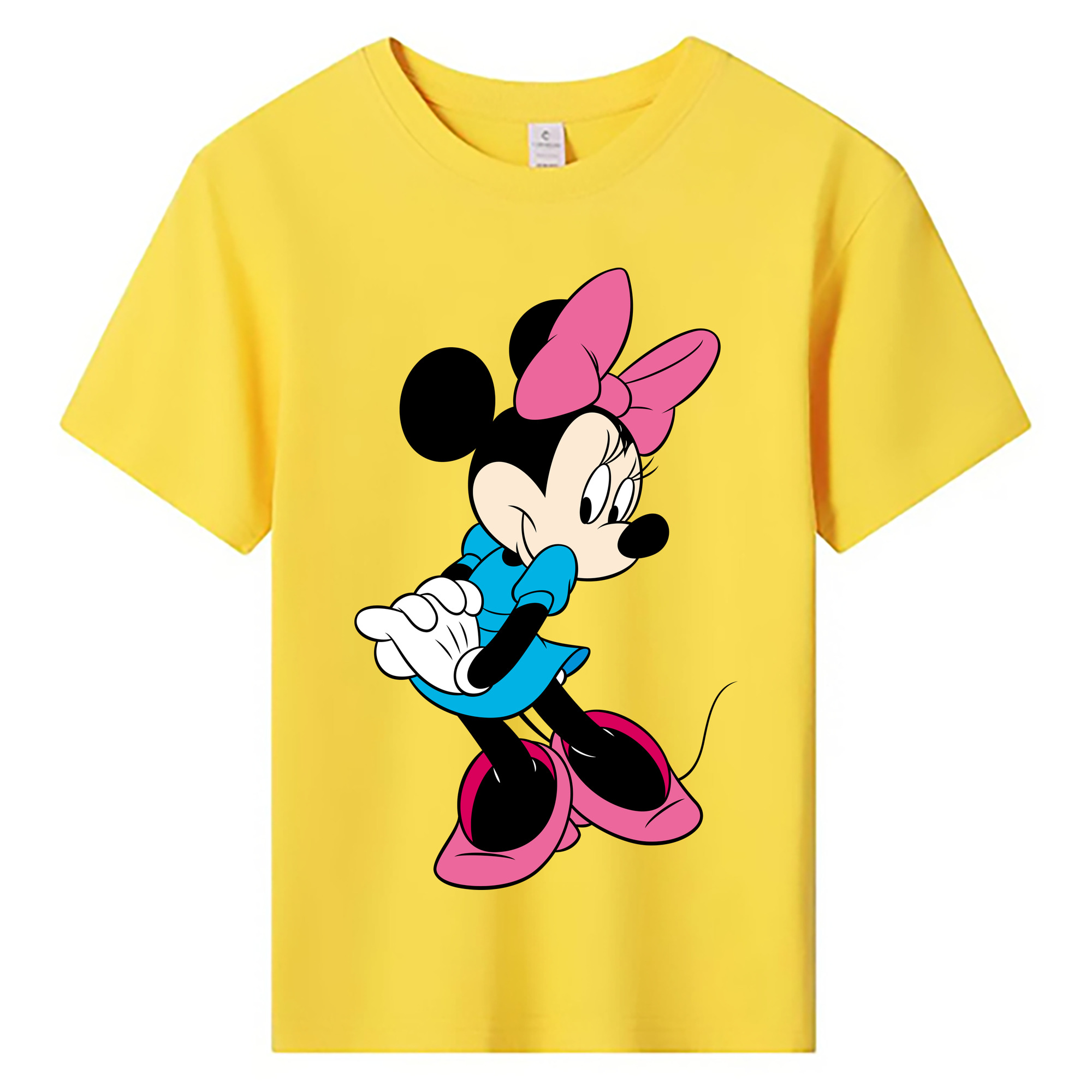 ミッキーマウス Mickey Mouse 綿100％キッズTシャツ（フロントプリント）