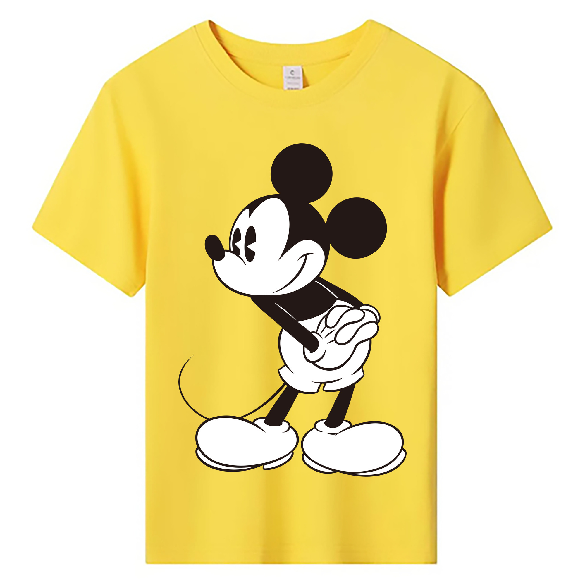 ミッキーマウス Mickey Mouse 綿100％キッズTシャツ（フロントプリント）