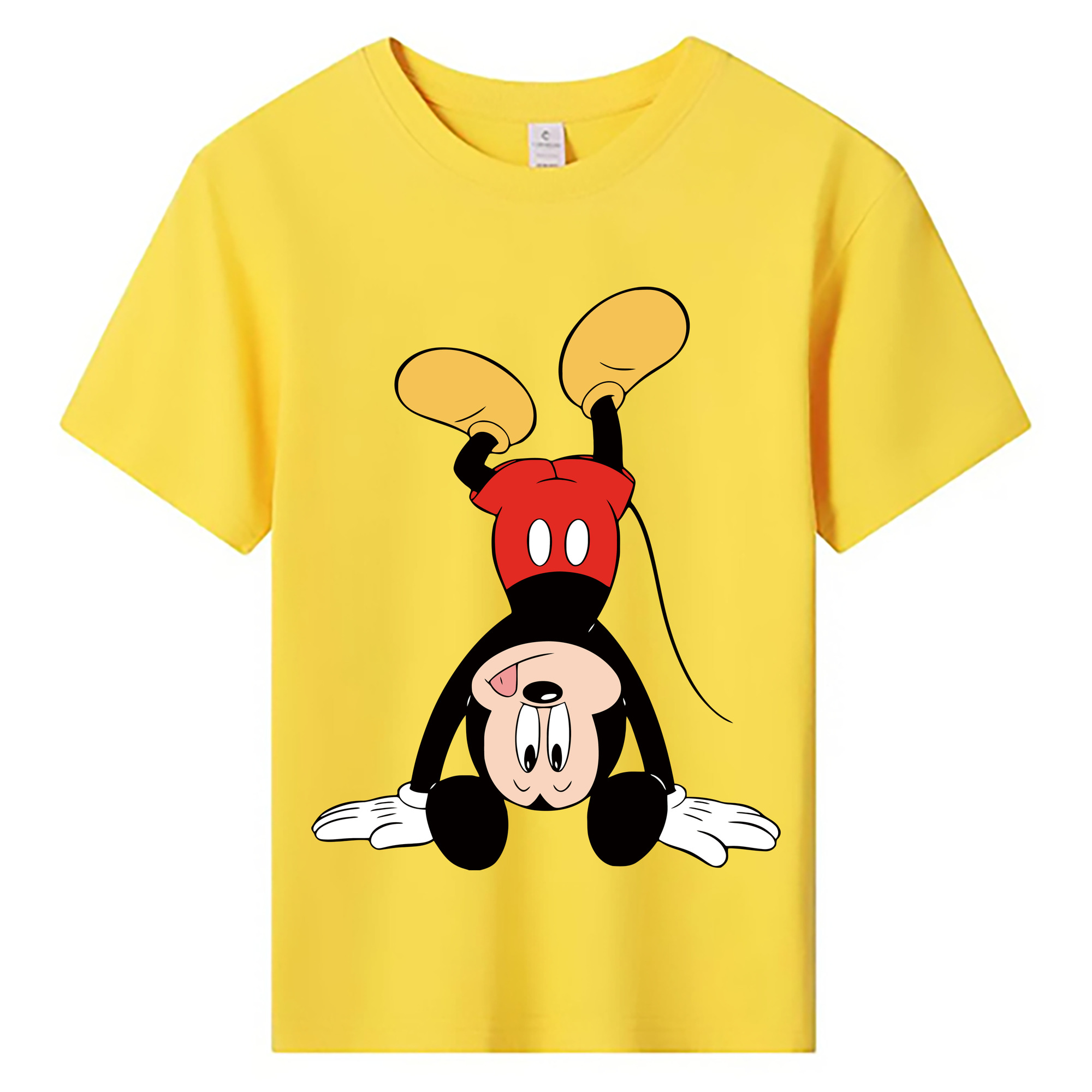 ミッキーマウス Mickey Mouse 綿100％キッズTシャツ（フロントプリント）