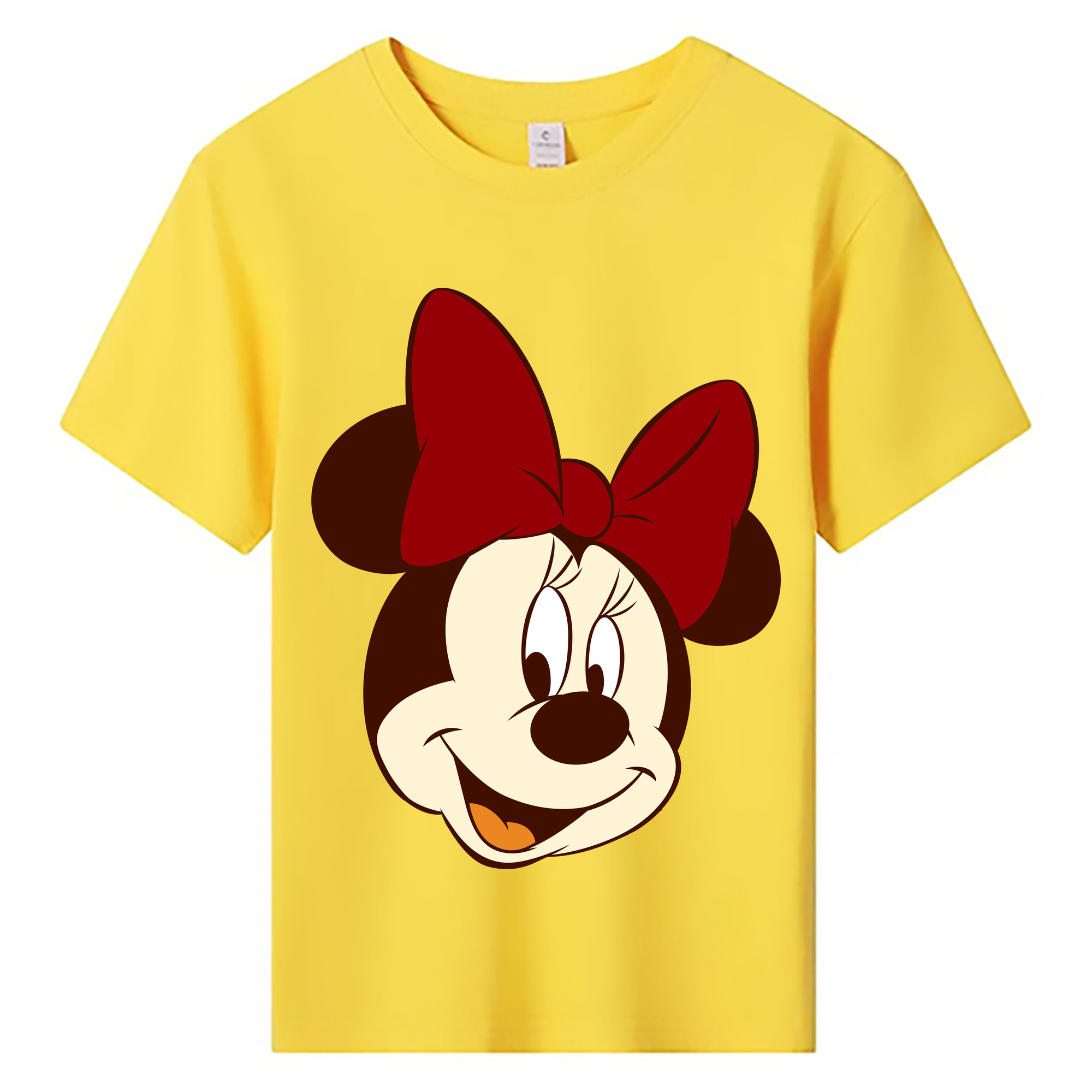 ミッキーマウス Mickey Mouse 綿100％キッズTシャツ（フロントプリント）