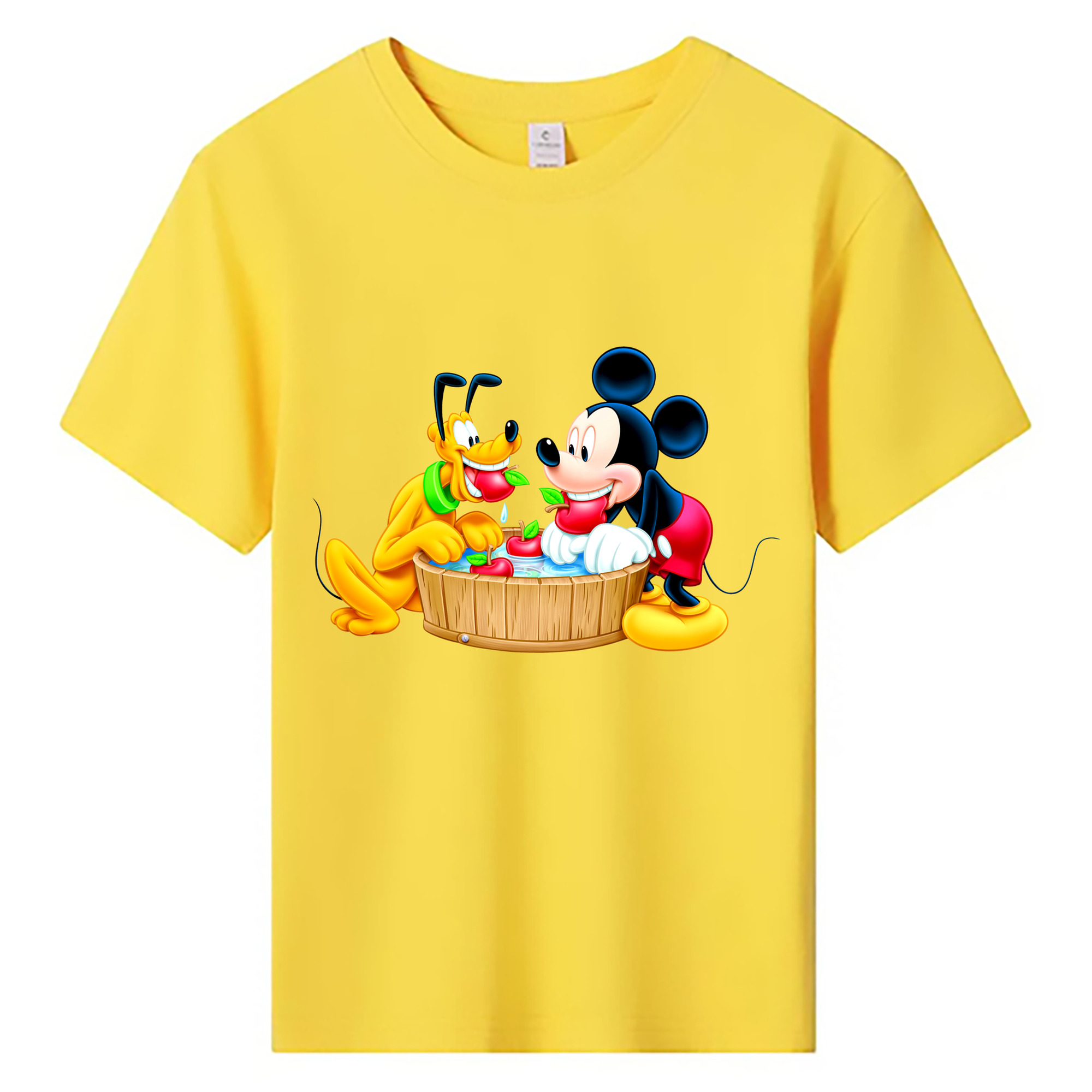 ミッキーマウス Mickey Mouse 綿100％キッズTシャツ（フロントプリント）