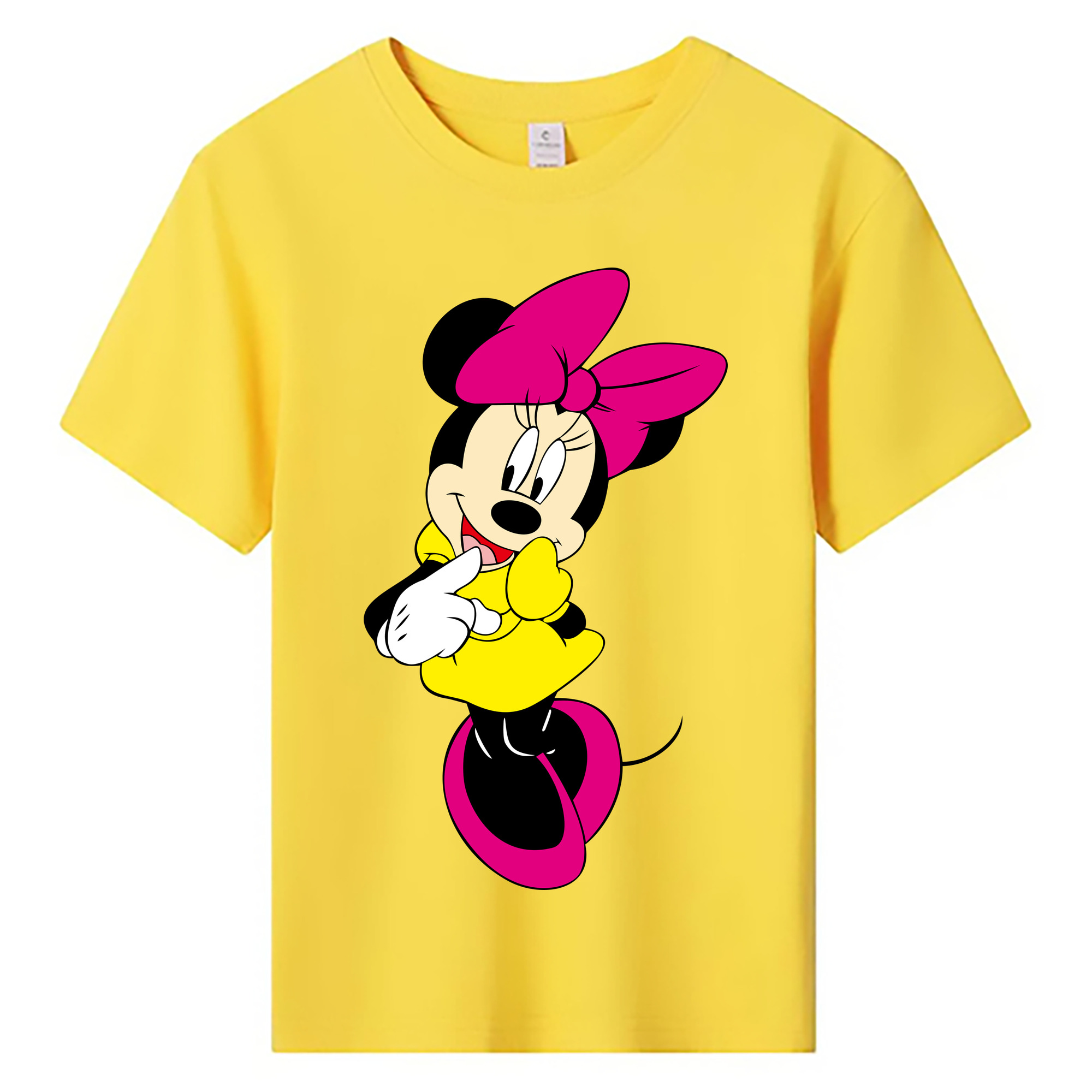 ミッキーマウス Mickey Mouse 綿100％キッズTシャツ（フロントプリント）