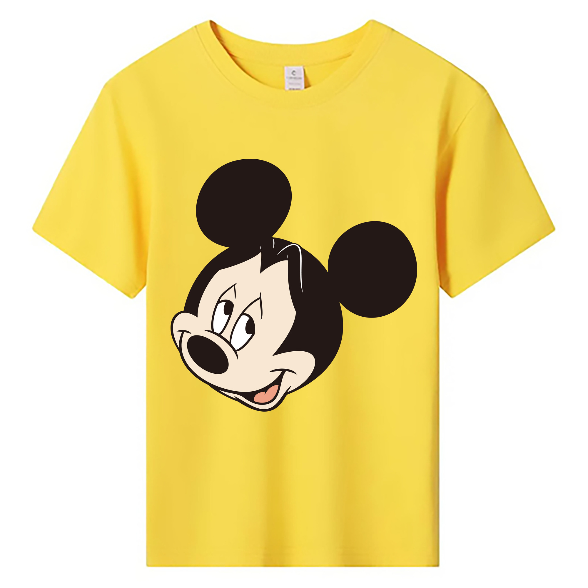 ミッキーマウス Mickey Mouse 綿100％キッズTシャツ（フロントプリント）
