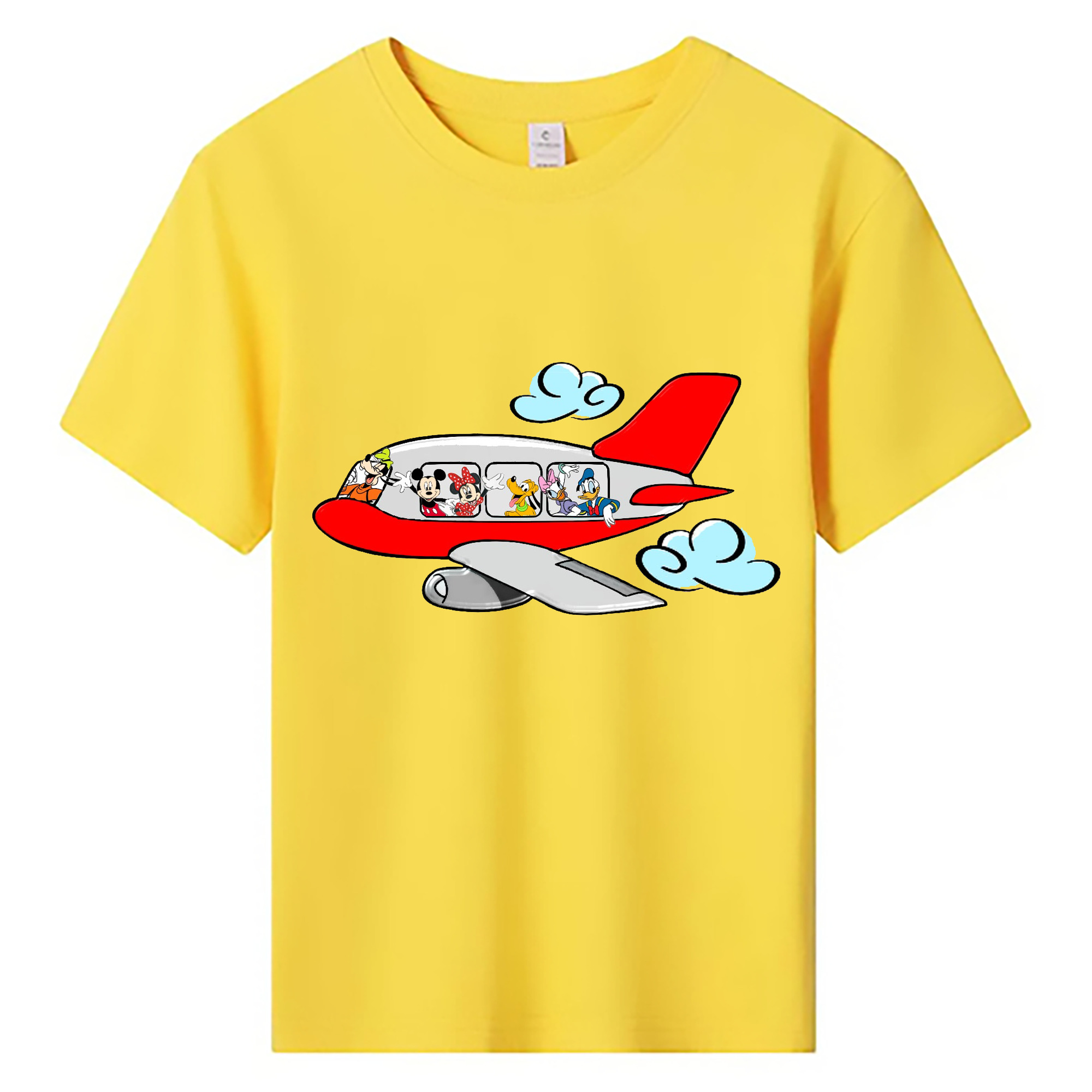 ミッキーマウス Mickey Mouse 綿100％キッズTシャツ（フロントプリント）