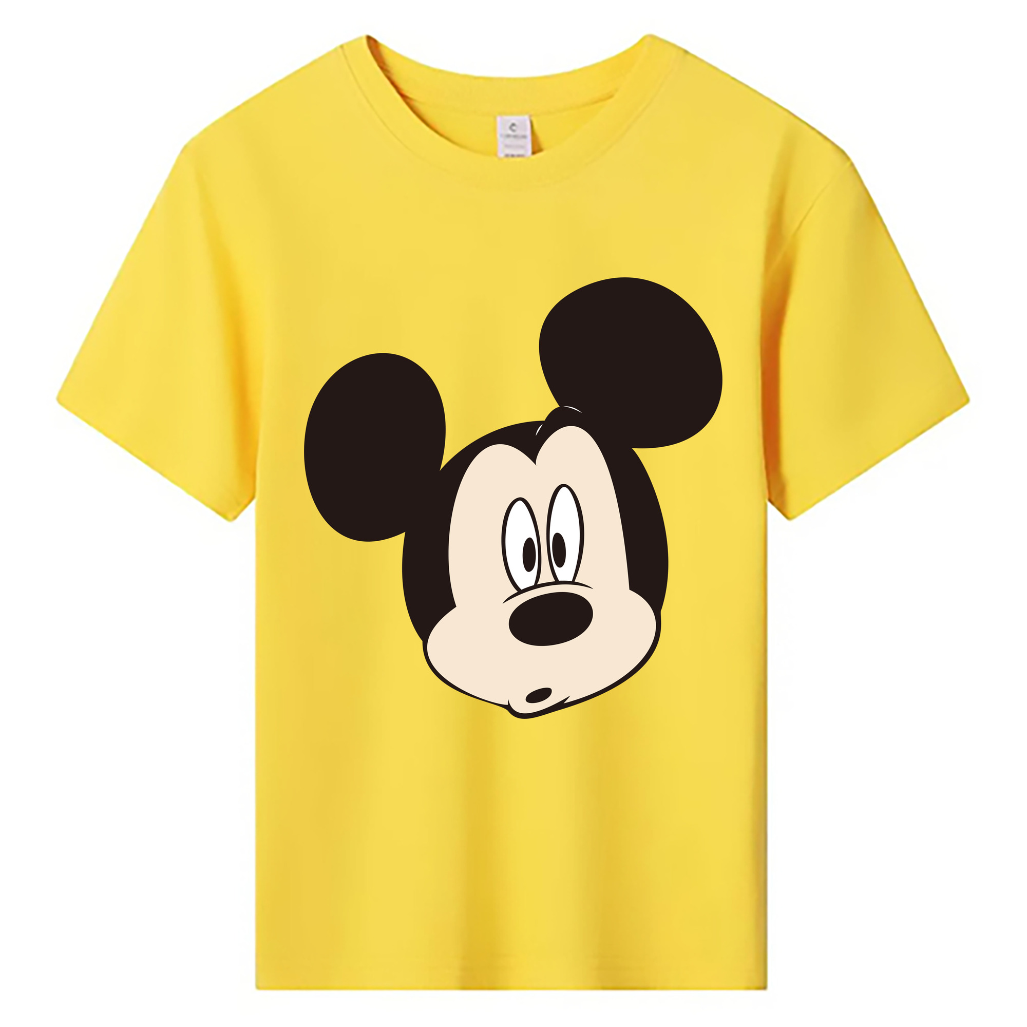 ミッキーマウス Mickey Mouse 綿100％キッズTシャツ（フロントプリント）