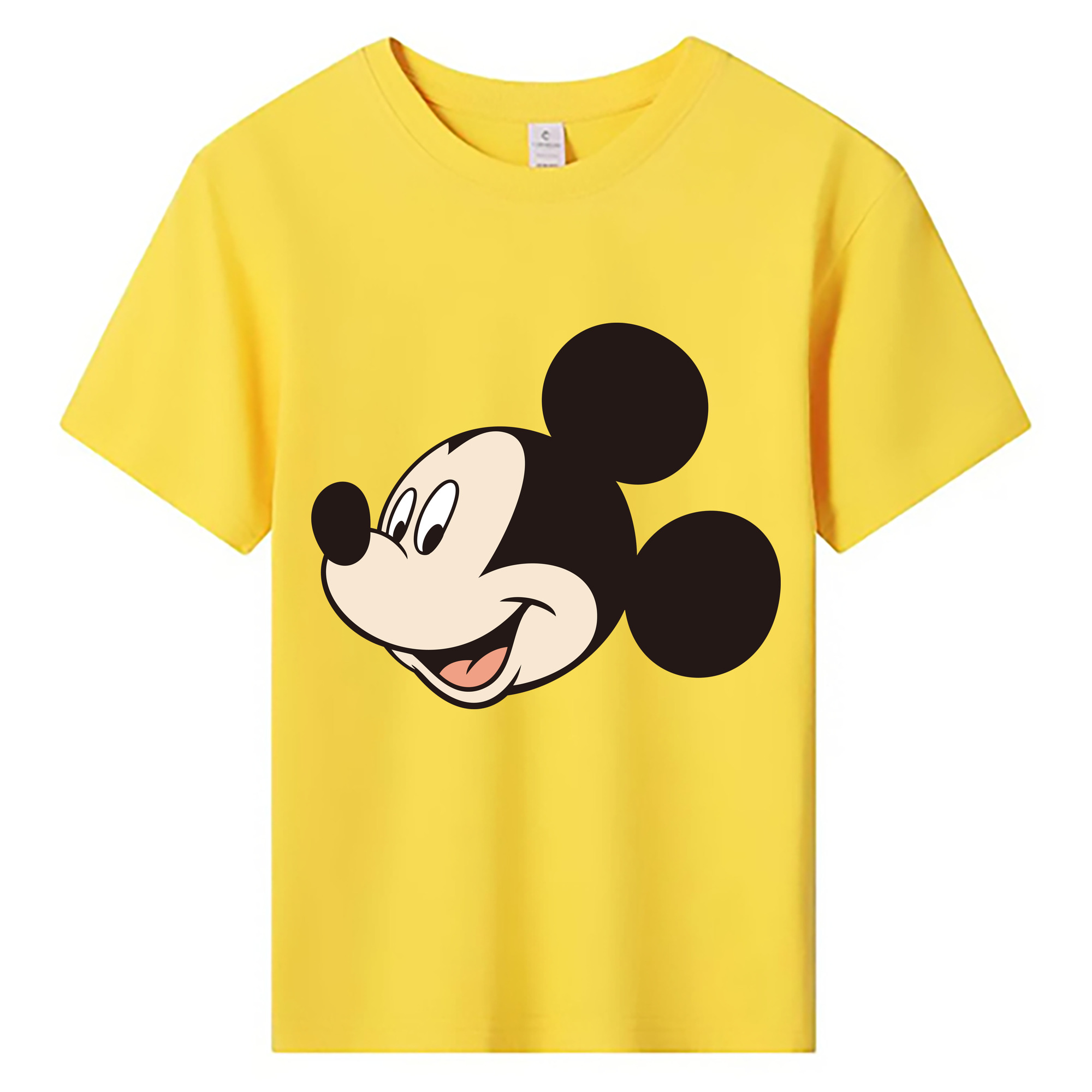 ミッキーマウス Mickey Mouse 綿100％キッズTシャツ（フロントプリント）