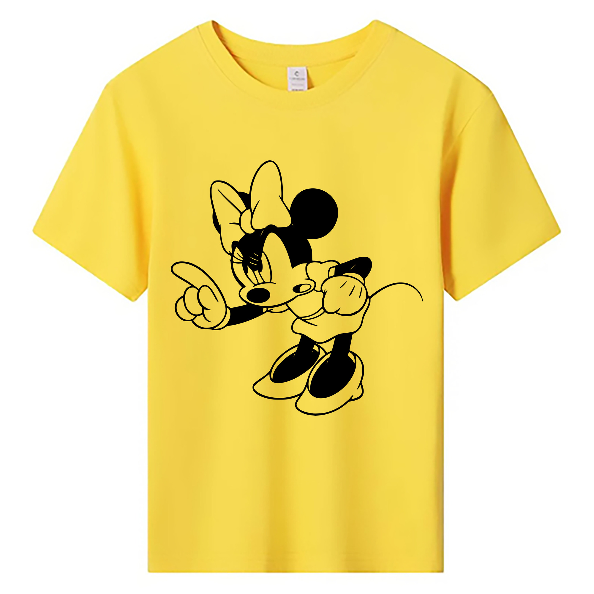 ミッキーマウス Mickey Mouse 綿100％キッズTシャツ（フロントプリント）