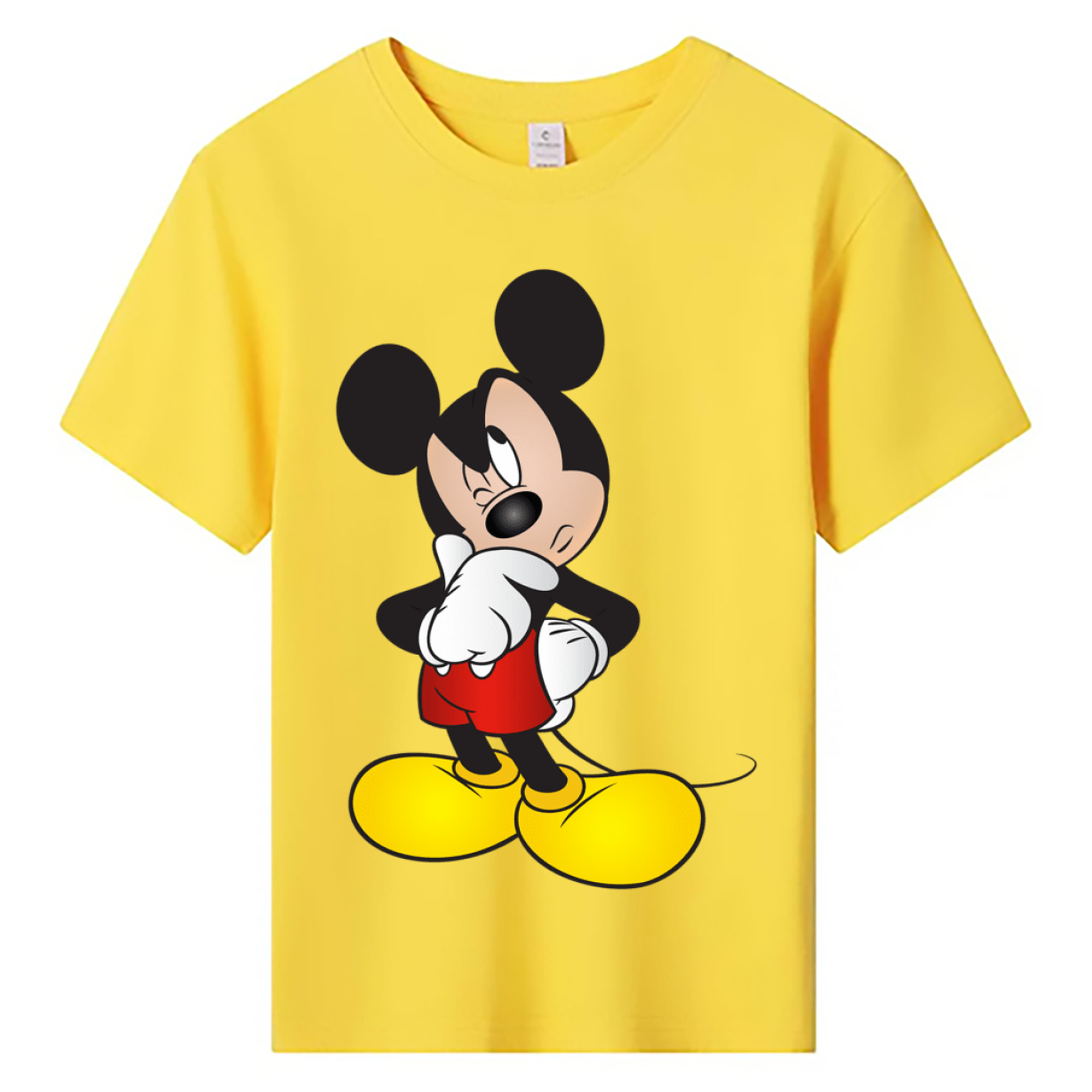 ミッキーマウス Mickey Mouse 綿100％キッズTシャツ（フロントプリント）