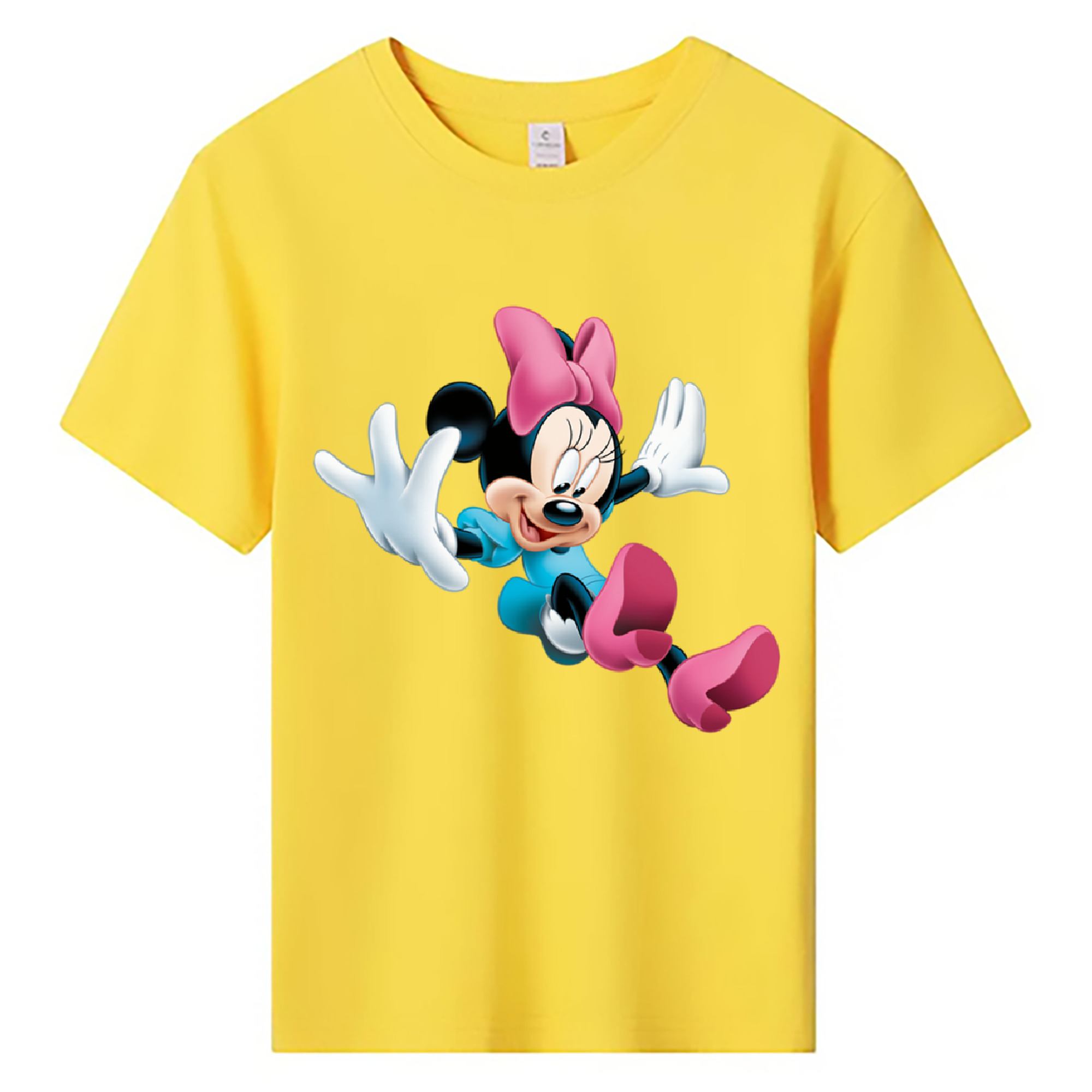 ミッキーマウス Mickey Mouse 綿100％キッズTシャツ（フロントプリント）