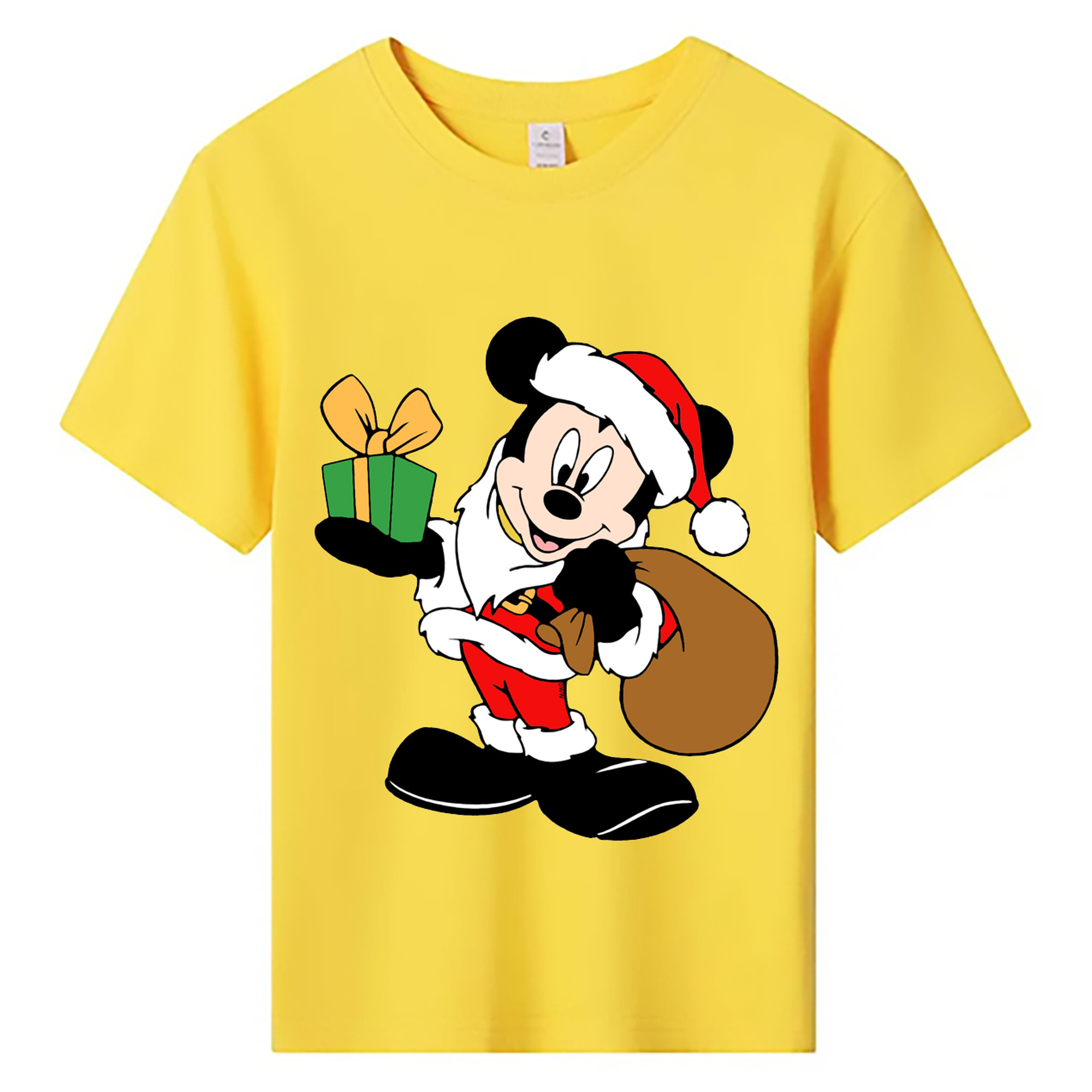 ミッキーマウス Mickey Mouse 綿100％キッズTシャツ（フロントプリント）