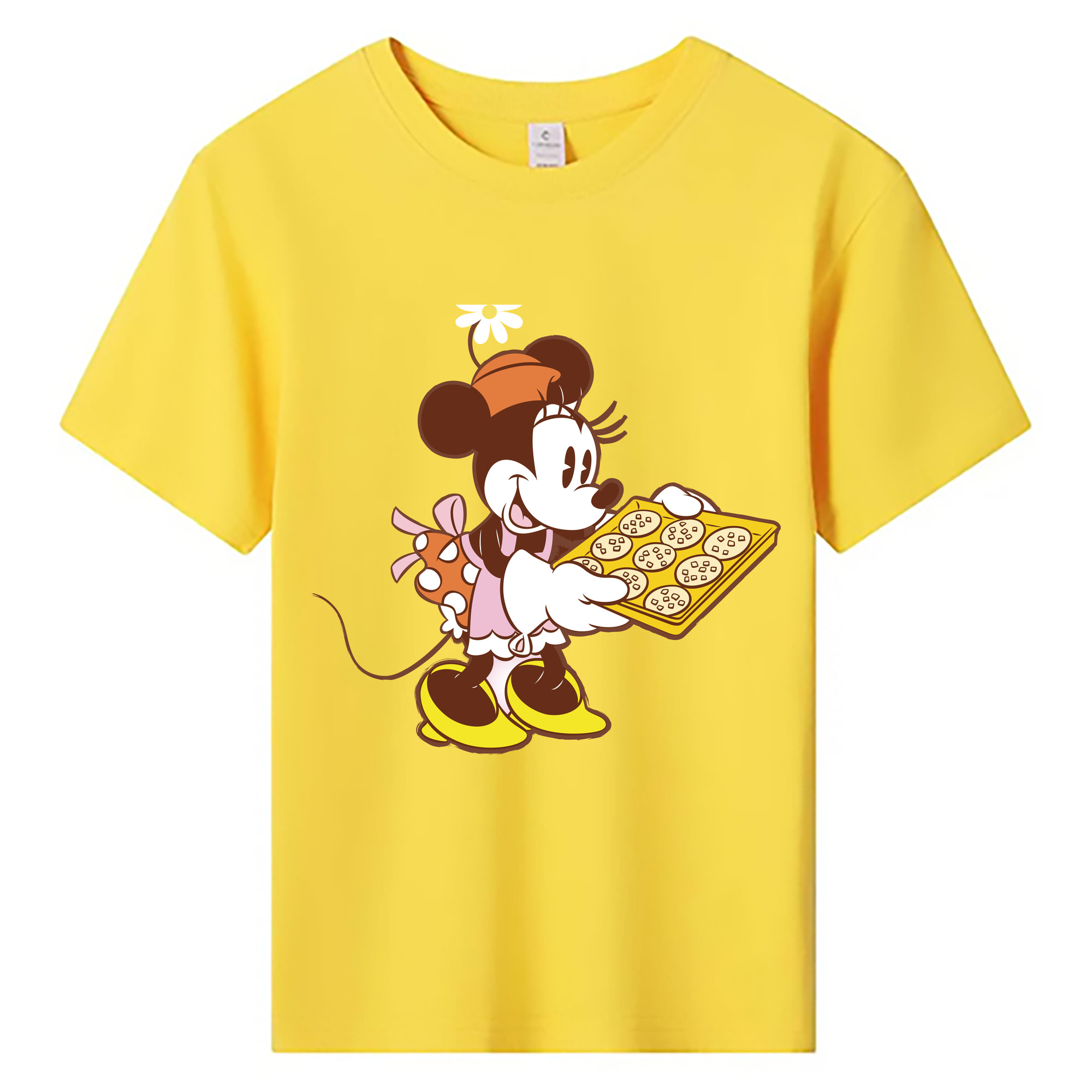 ミッキーマウス Mickey Mouse 綿100％キッズTシャツ（フロントプリント）