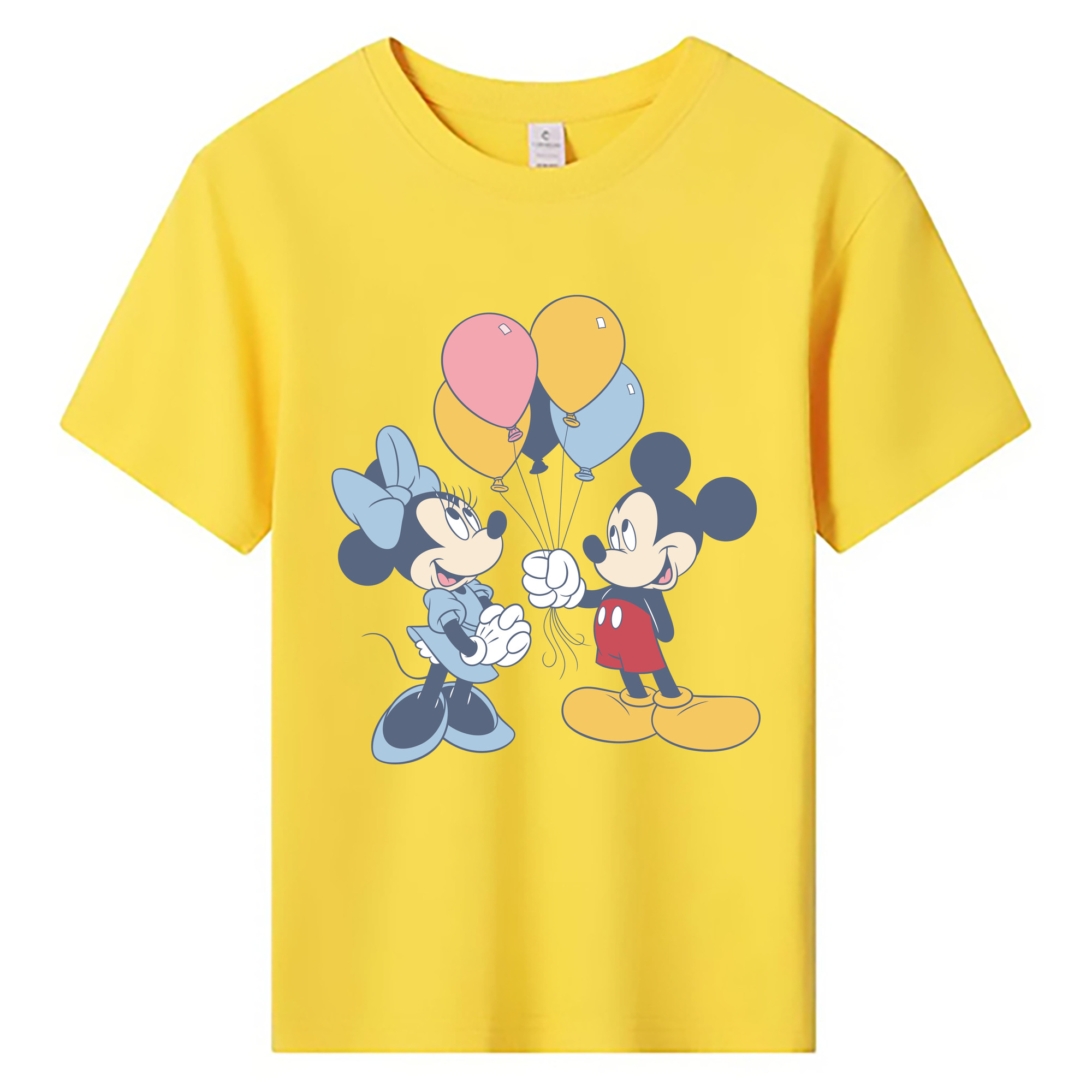 ミッキーマウス Mickey Mouse 綿100％キッズTシャツ（フロントプリント）