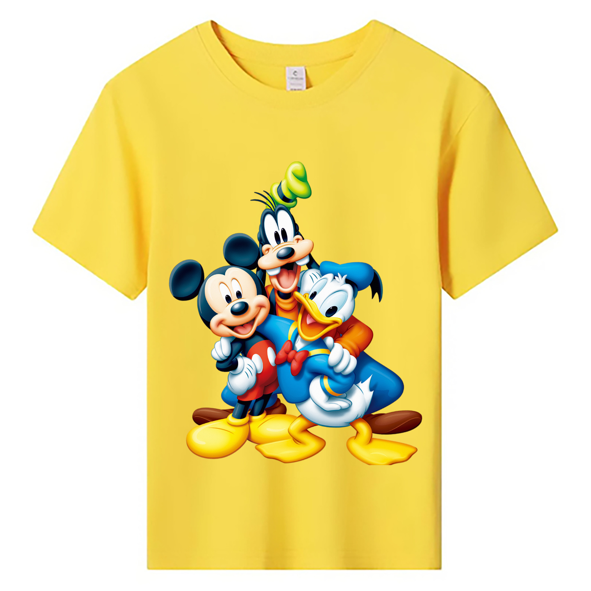 ミッキーマウス Mickey Mouse 綿100％キッズTシャツ（フロントプリント）