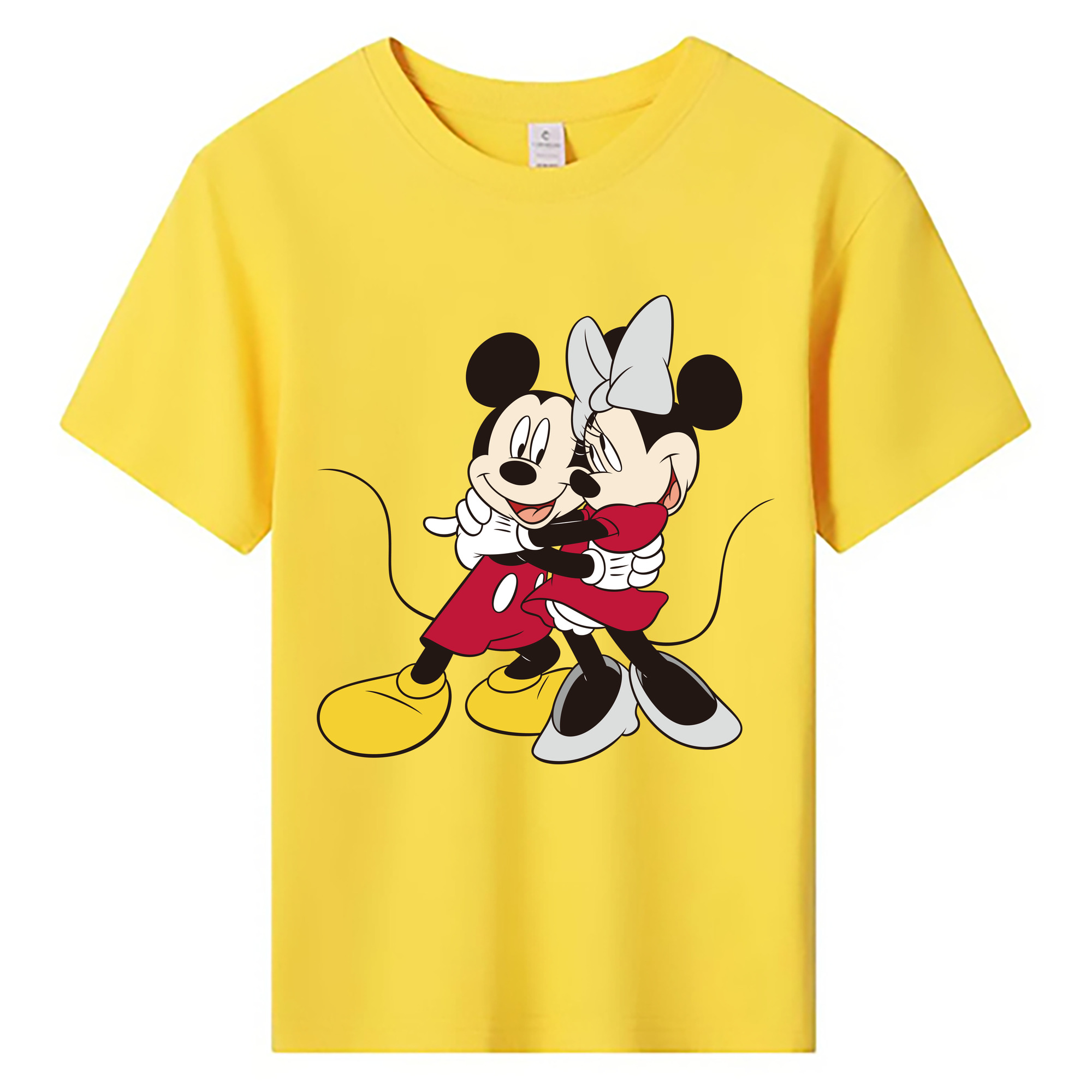 ミッキーマウス Mickey Mouse 綿100％キッズTシャツ（フロントプリント）
