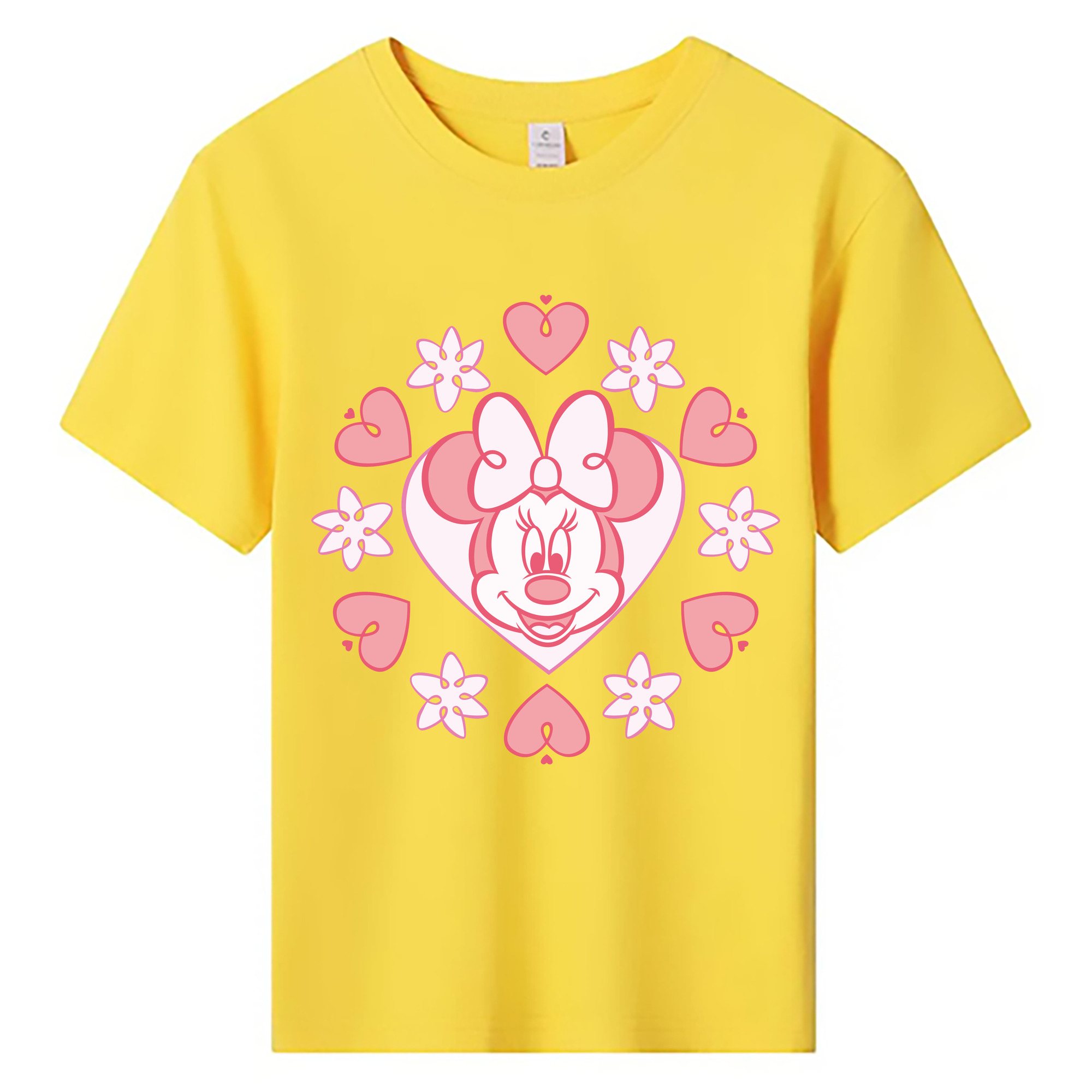 ミッキーマウス Mickey Mouse 綿100％キッズTシャツ（フロントプリント）