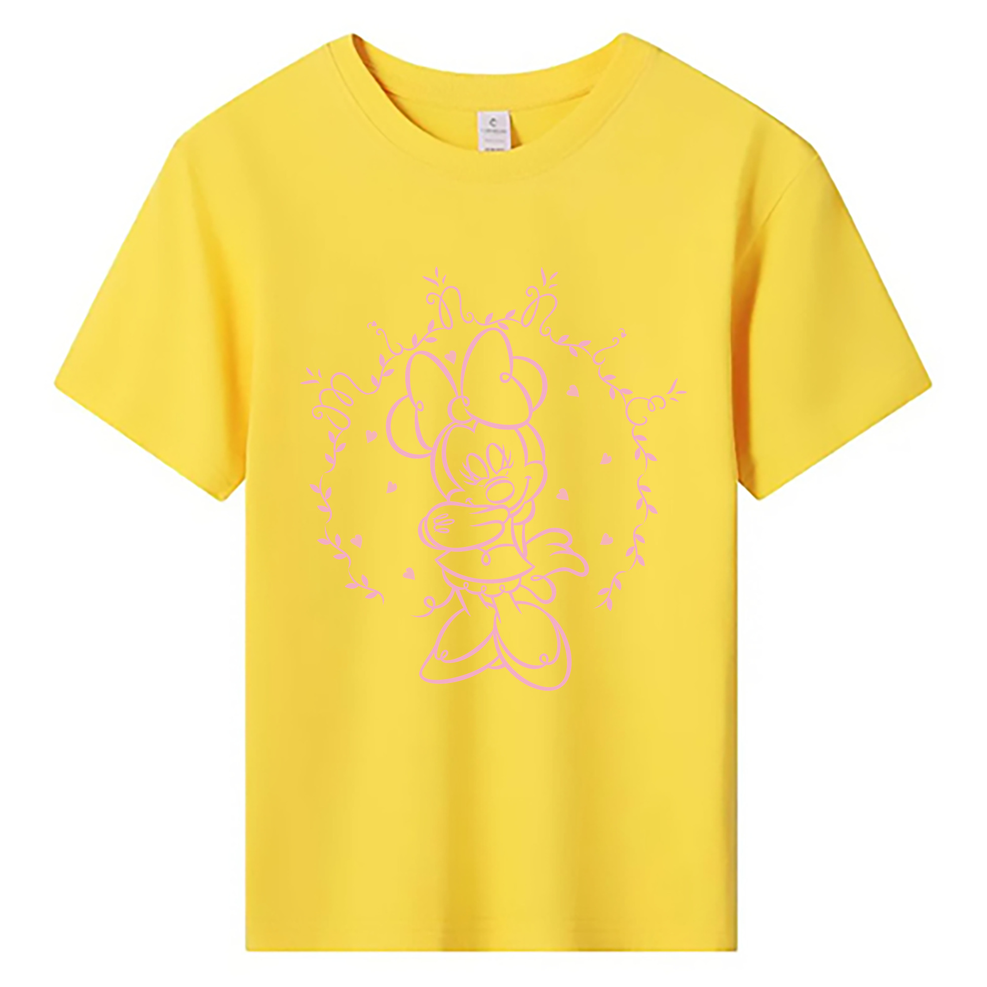 ミッキーマウス Mickey Mouse 綿100％キッズTシャツ（フロントプリント）