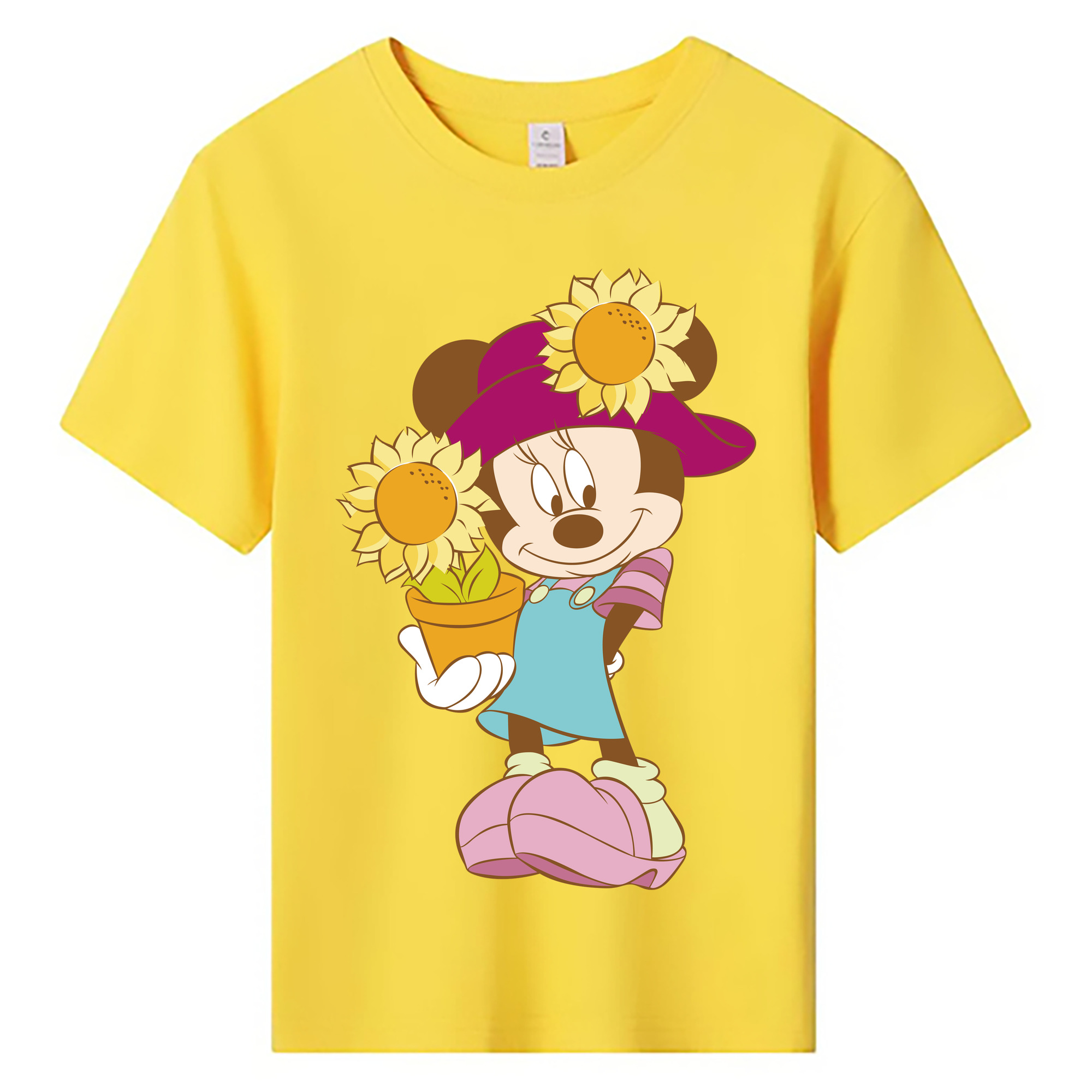 ミッキーマウス Mickey Mouse 綿100％キッズTシャツ（フロントプリント）