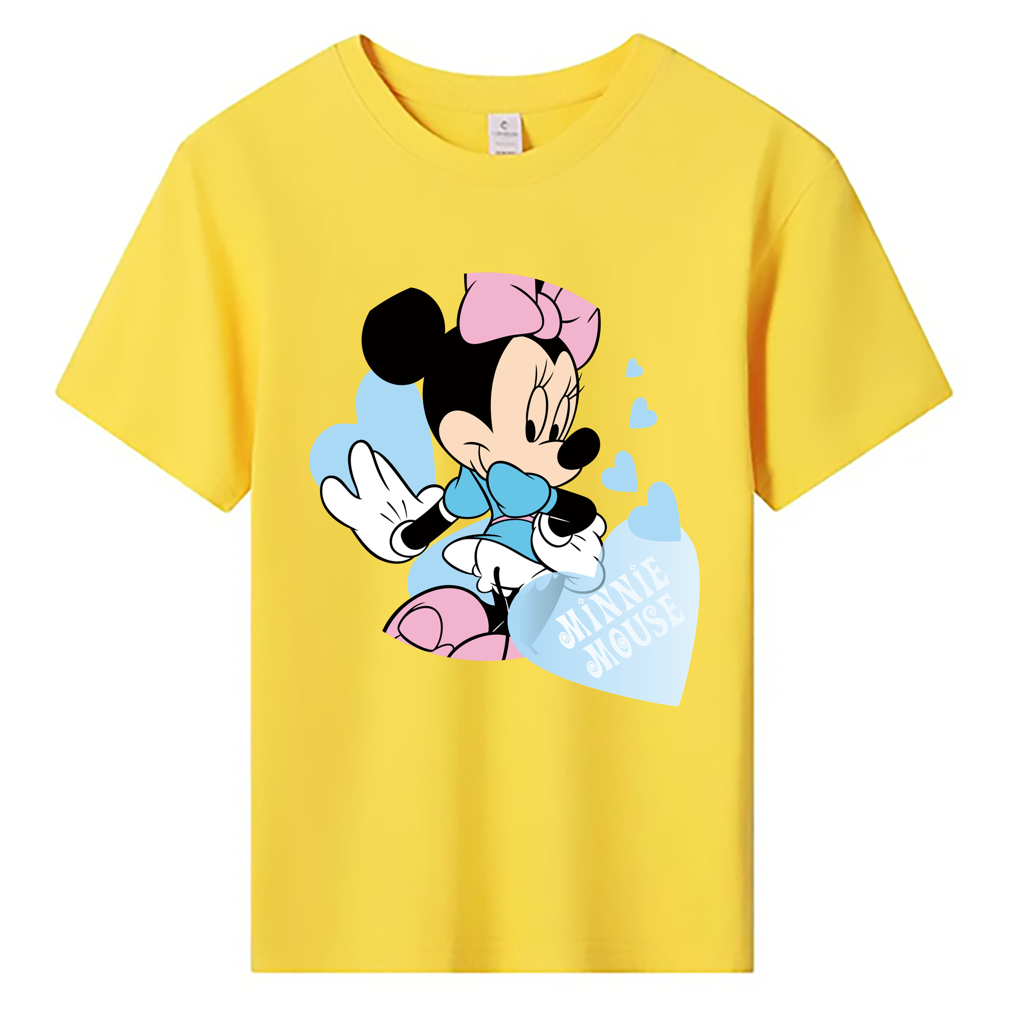 ミッキーマウス Mickey Mouse 綿100％キッズTシャツ（フロントプリント）