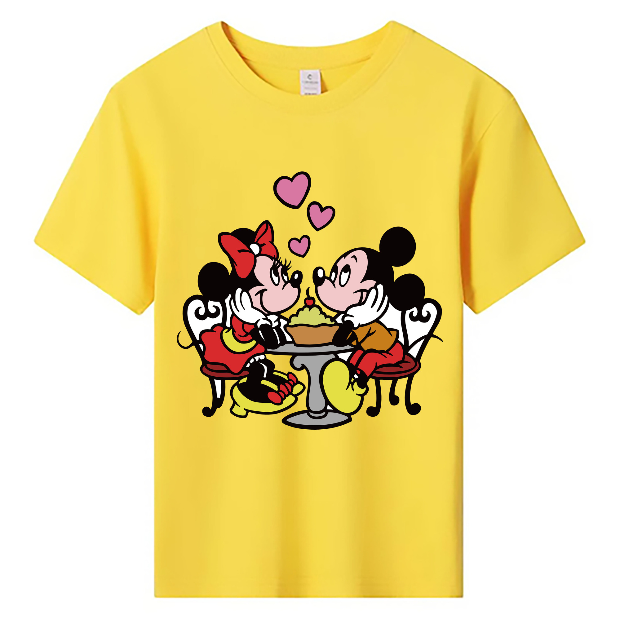 ミッキーマウス Mickey Mouse 綿100％キッズTシャツ（フロントプリント）