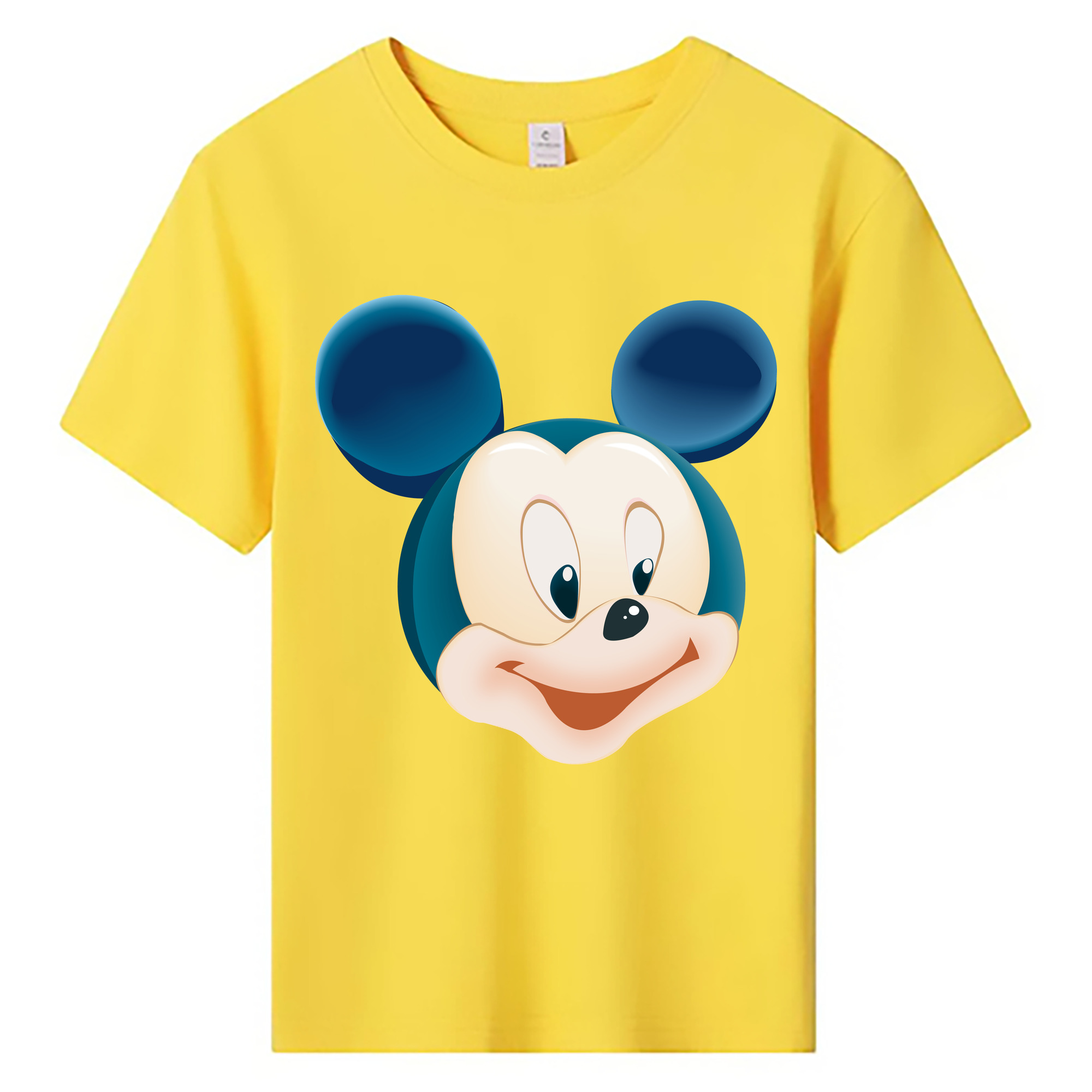 ミッキーマウス Mickey Mouse 綿100％キッズTシャツ（フロントプリント）