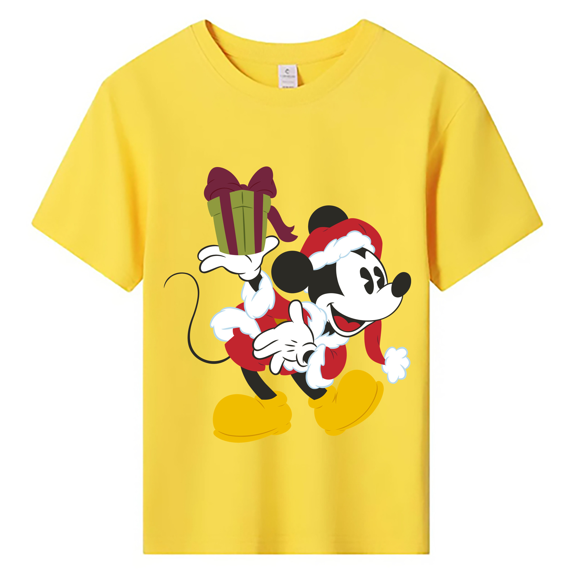 ミッキーマウス Mickey Mouse 綿100％キッズTシャツ（フロントプリント）