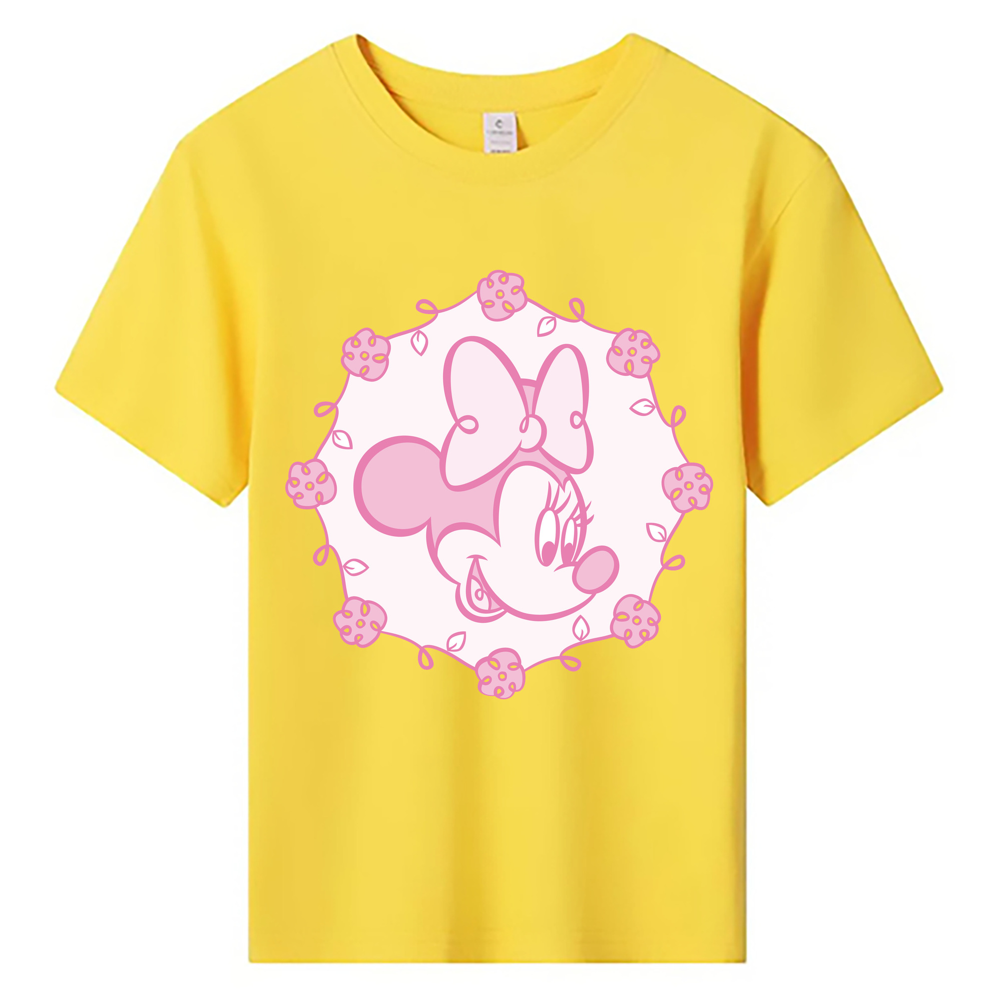 ミッキーマウス Mickey Mouse 綿100％キッズTシャツ（フロントプリント）