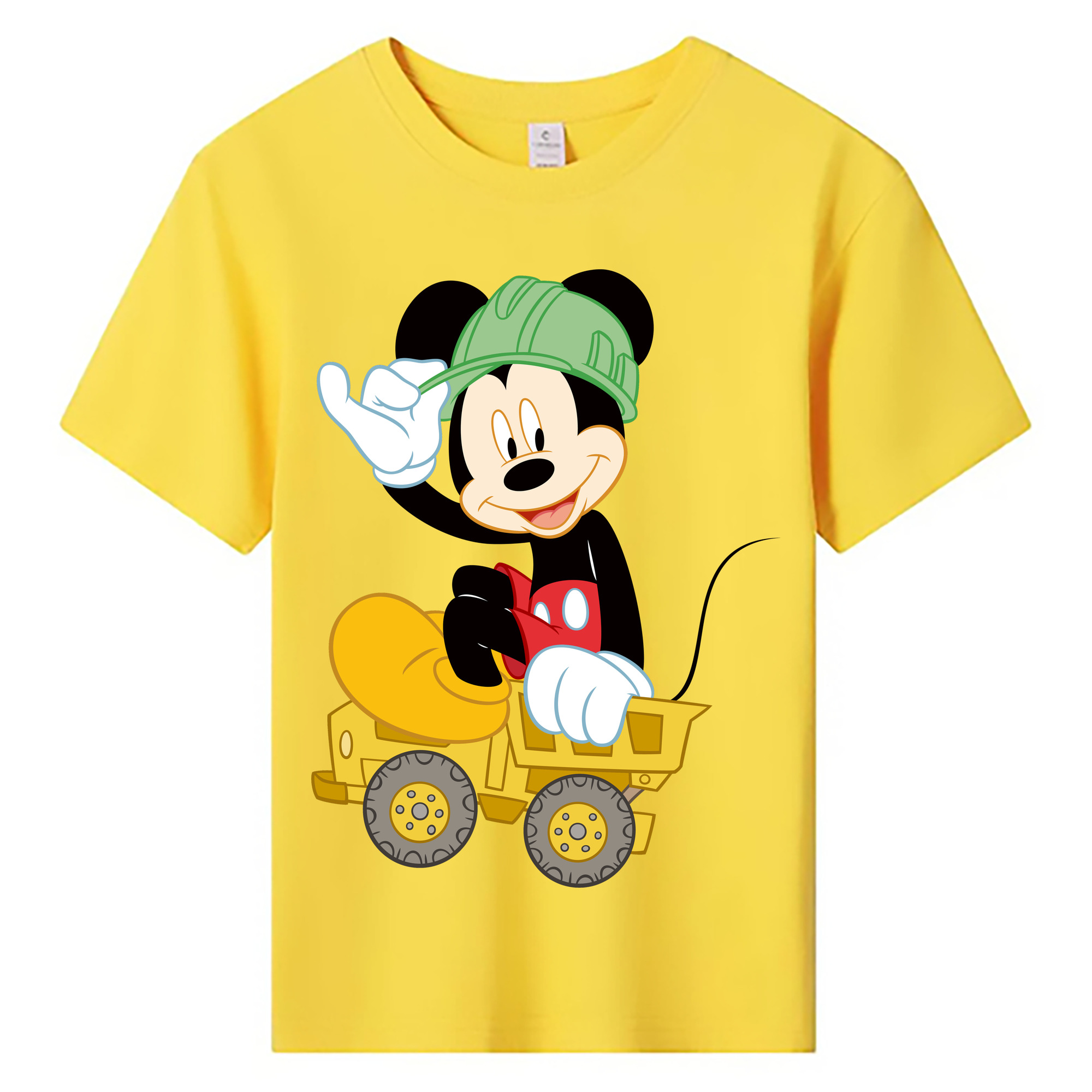 ミッキーマウス Mickey Mouse 綿100％キッズTシャツ（フロントプリント）