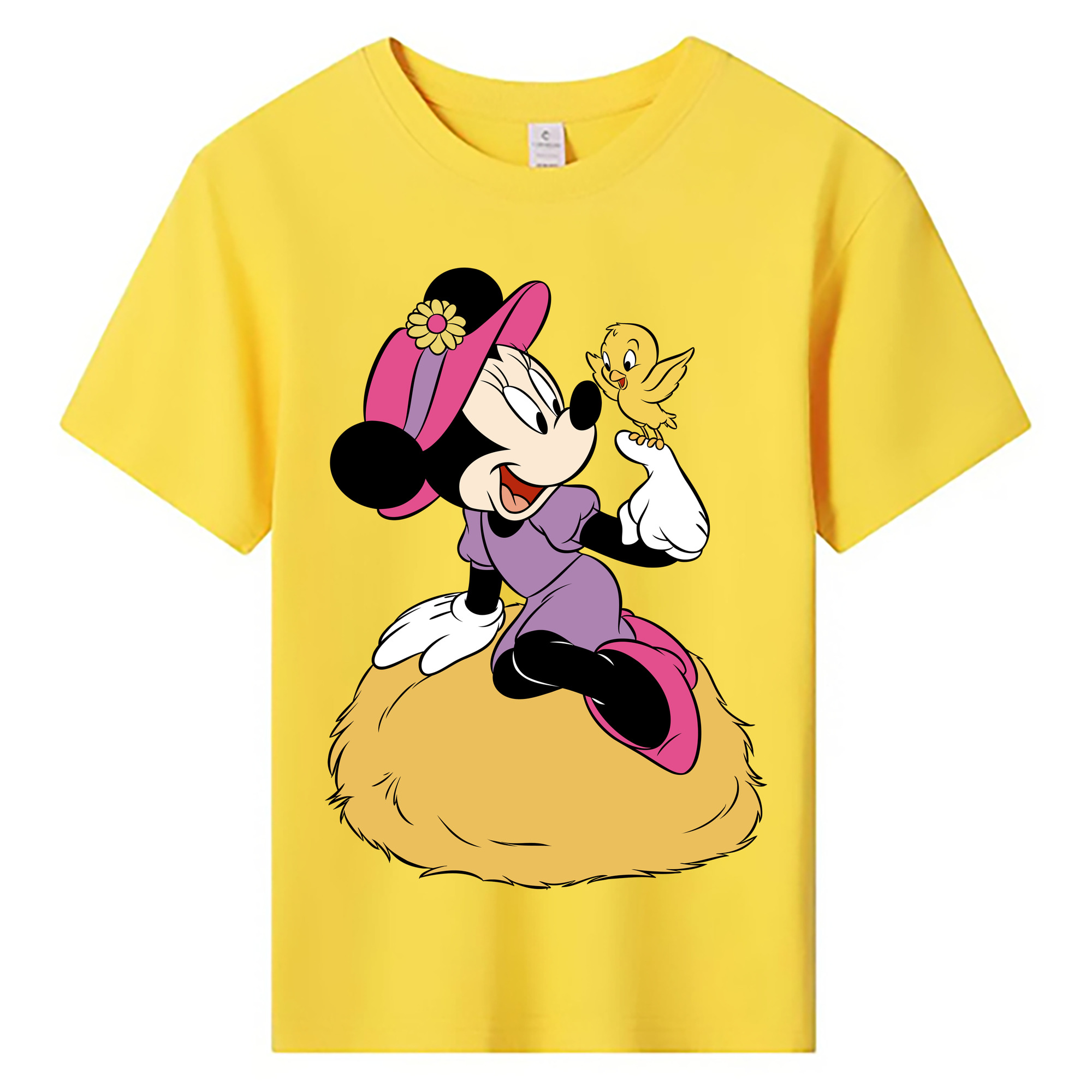 ミッキーマウス Mickey Mouse 綿100％キッズTシャツ（フロントプリント）