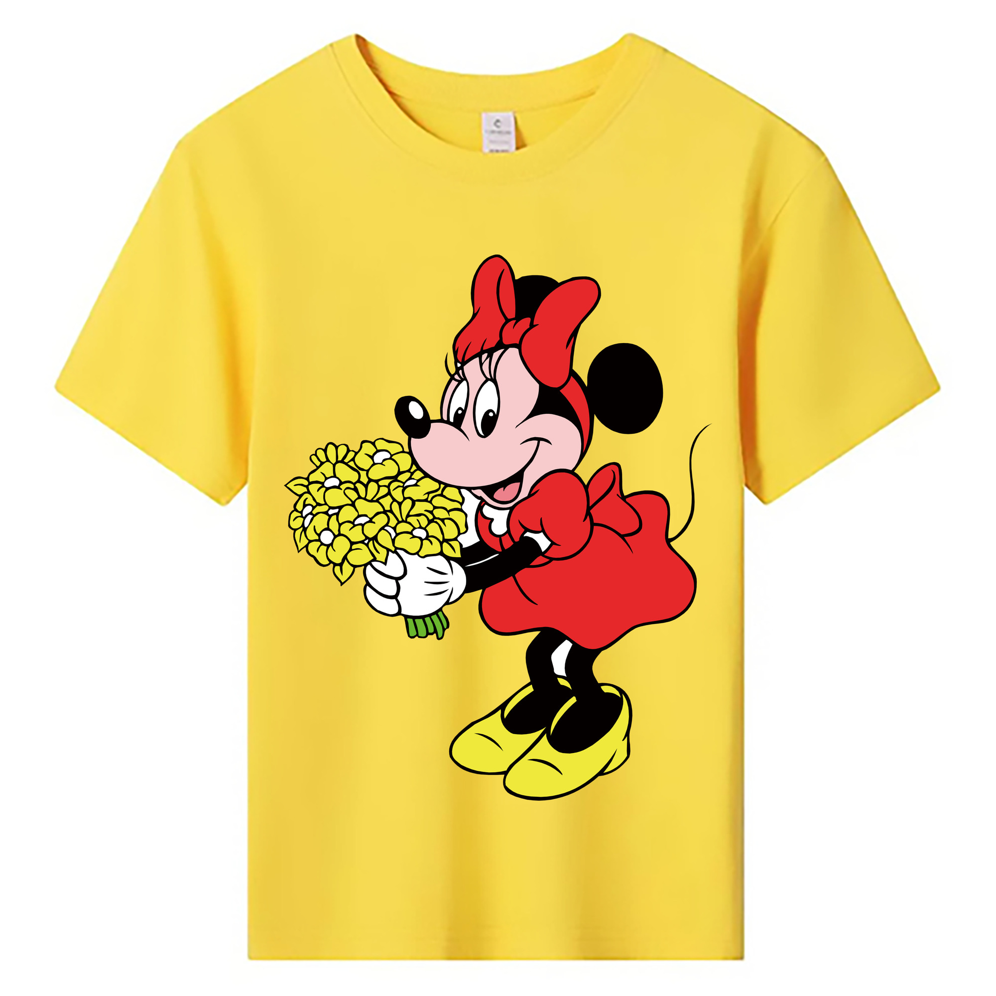 ミッキーマウス Mickey Mouse 綿100％キッズTシャツ（フロントプリント）