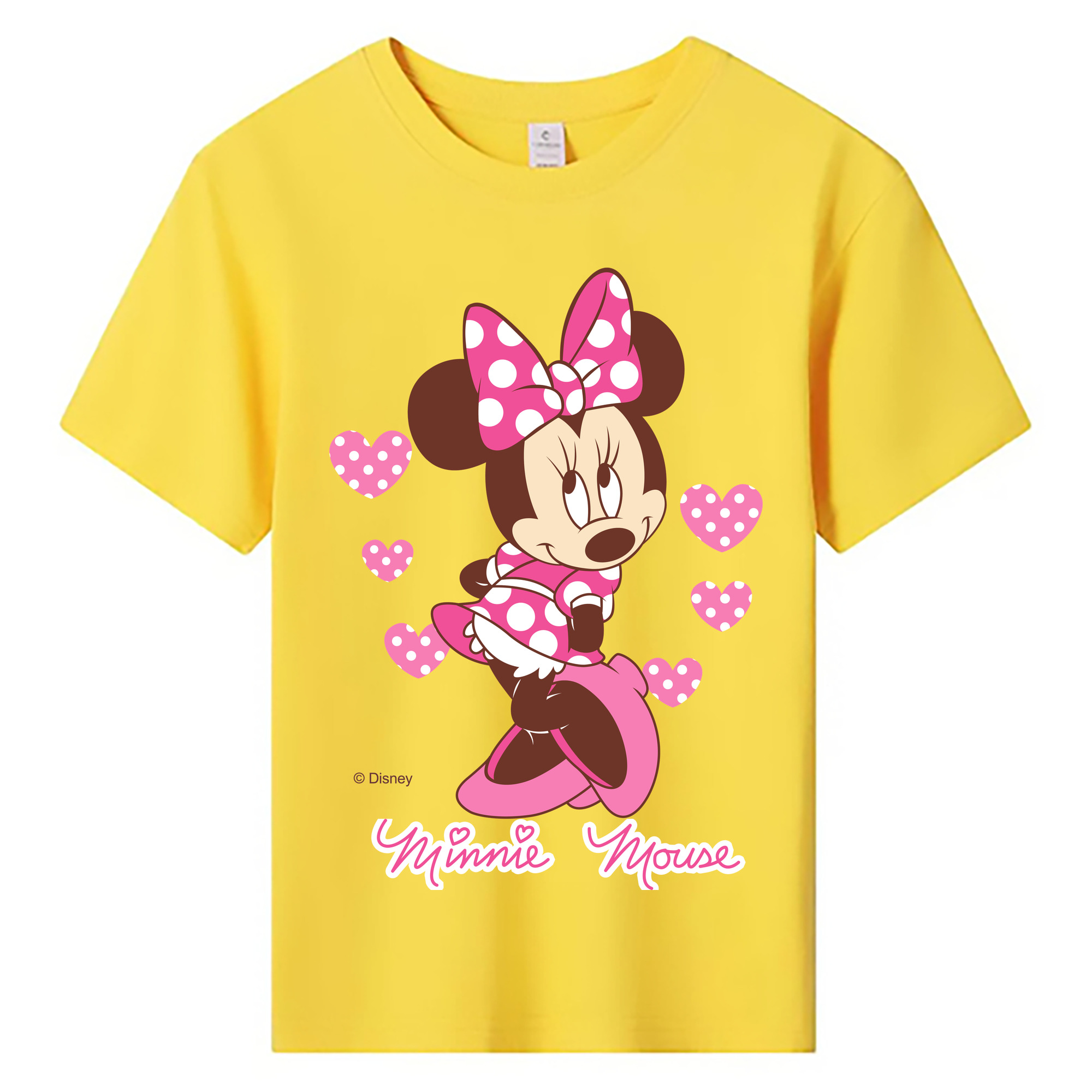 ミッキーマウス Mickey Mouse 綿100％キッズTシャツ（フロントプリント）
