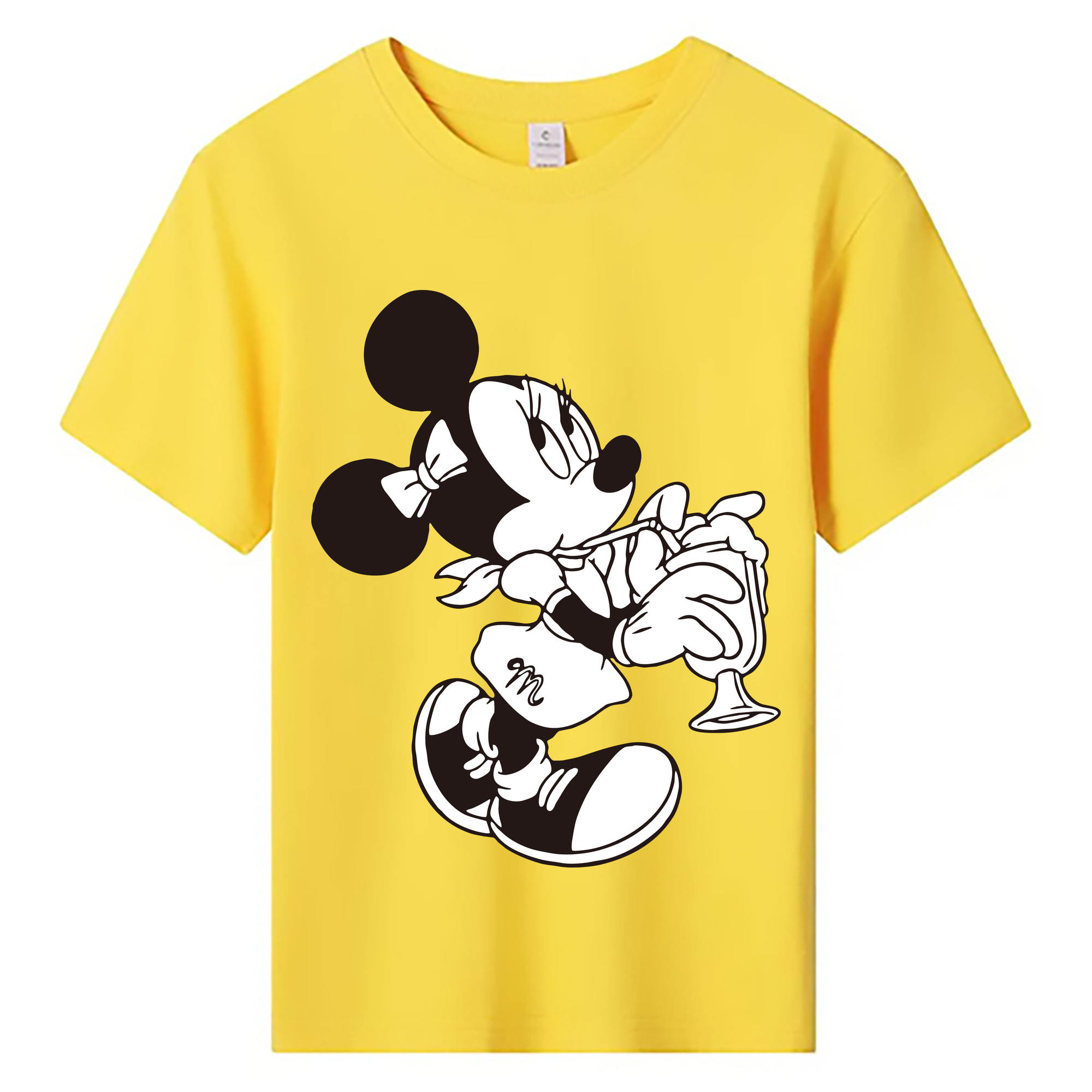 ミッキーマウス Mickey Mouse 綿100％キッズTシャツ（フロントプリント）
