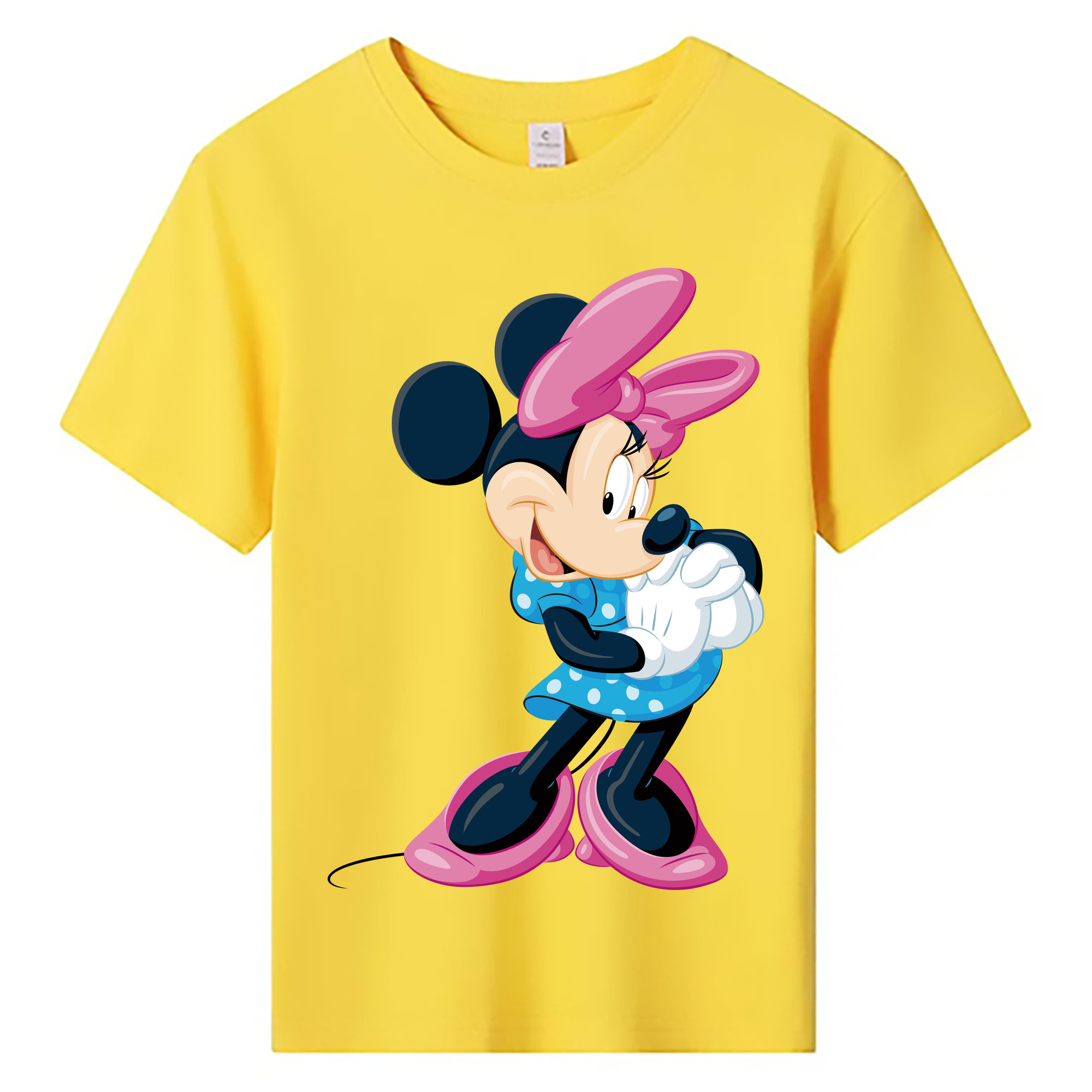 ミッキーマウス Mickey Mouse 綿100％キッズTシャツ（フロントプリント）