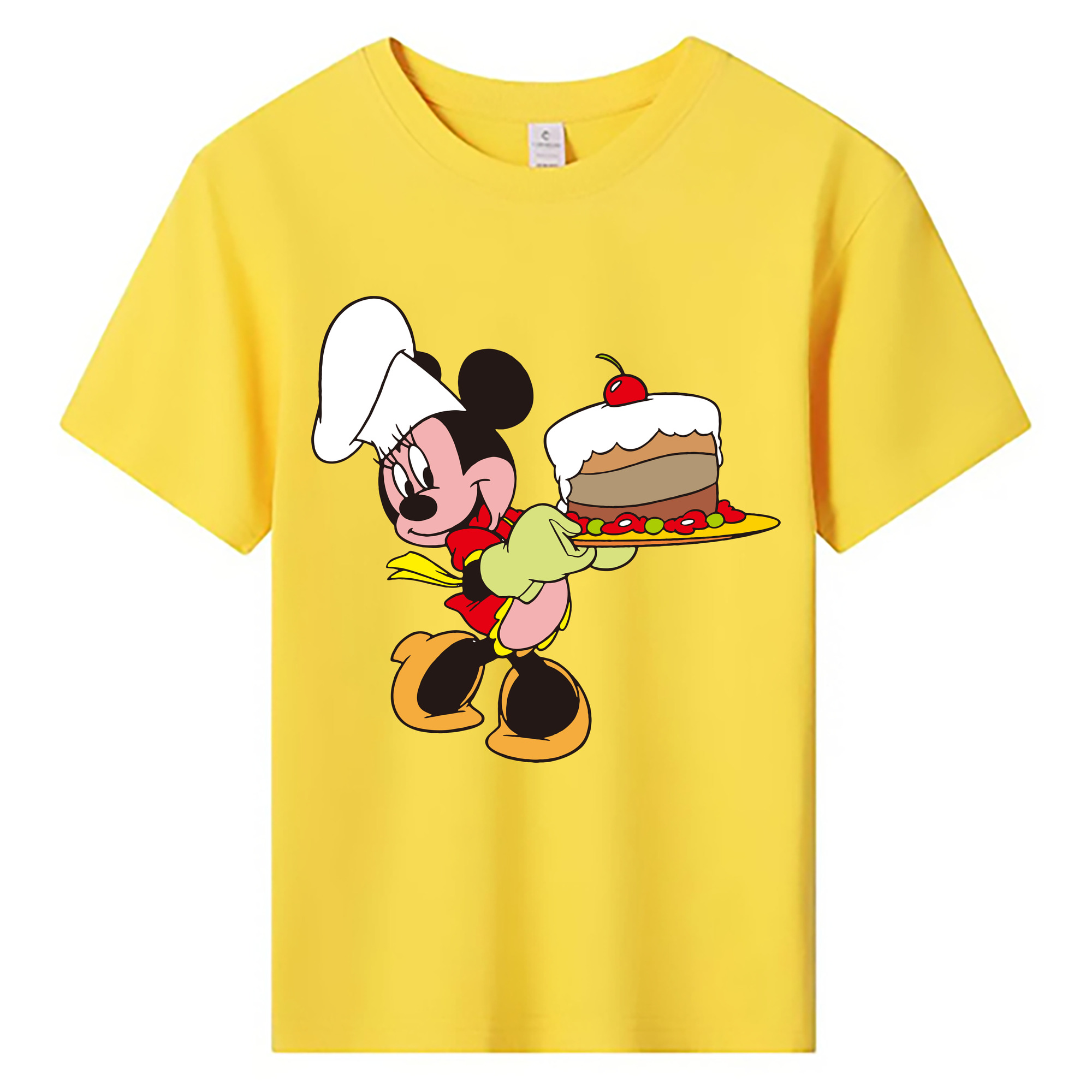 ミッキーマウス Mickey Mouse 綿100％キッズTシャツ（フロントプリント）