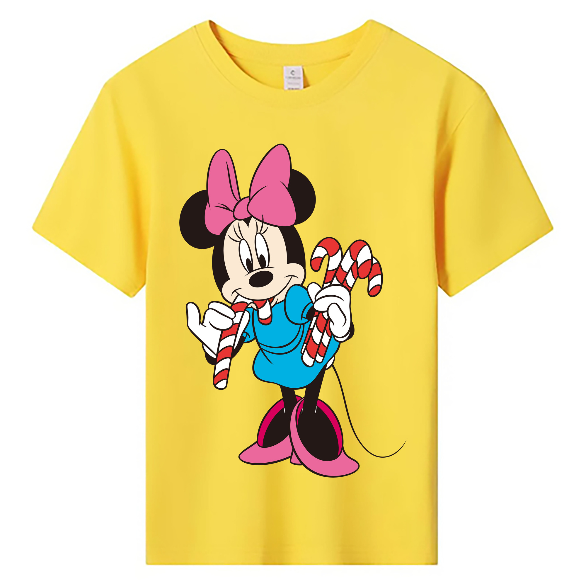 ミッキーマウス Mickey Mouse 綿100％キッズTシャツ（フロントプリント）