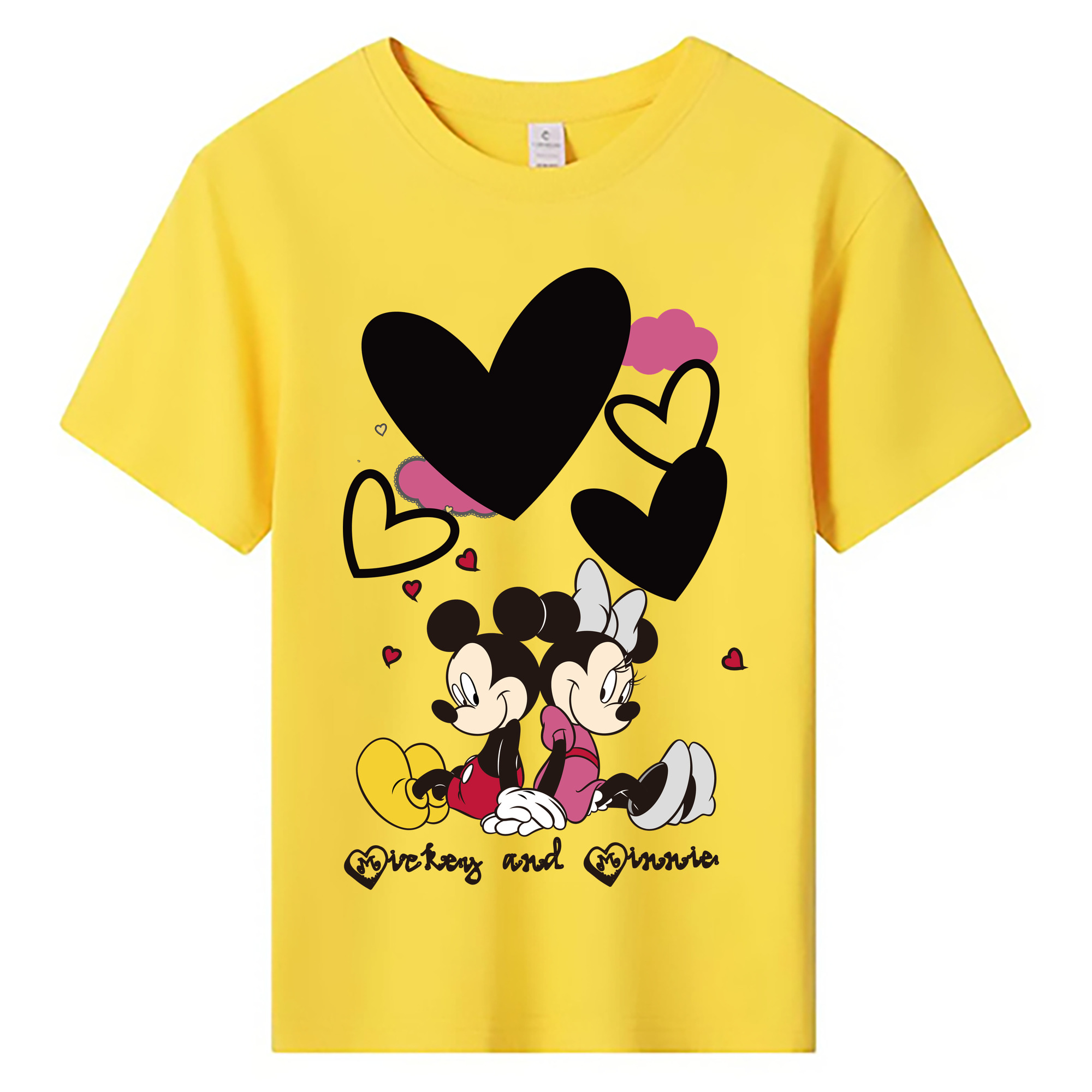 ミッキーマウス Mickey Mouse 綿100％キッズTシャツ（フロントプリント）