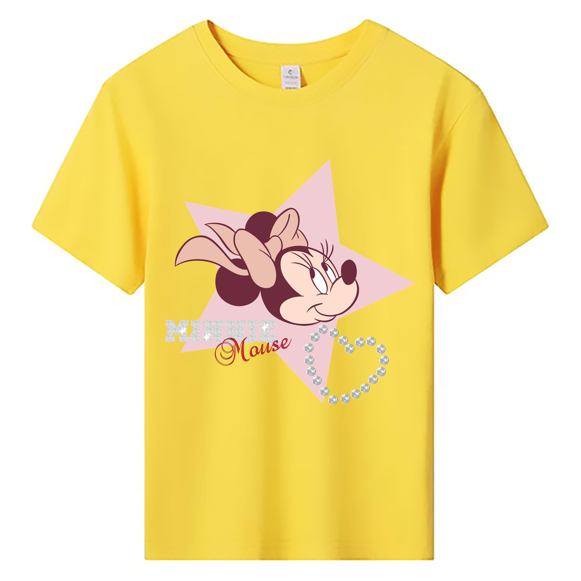 ミッキーマウス Mickey Mouse 綿100％キッズTシャツ（フロントプリント）